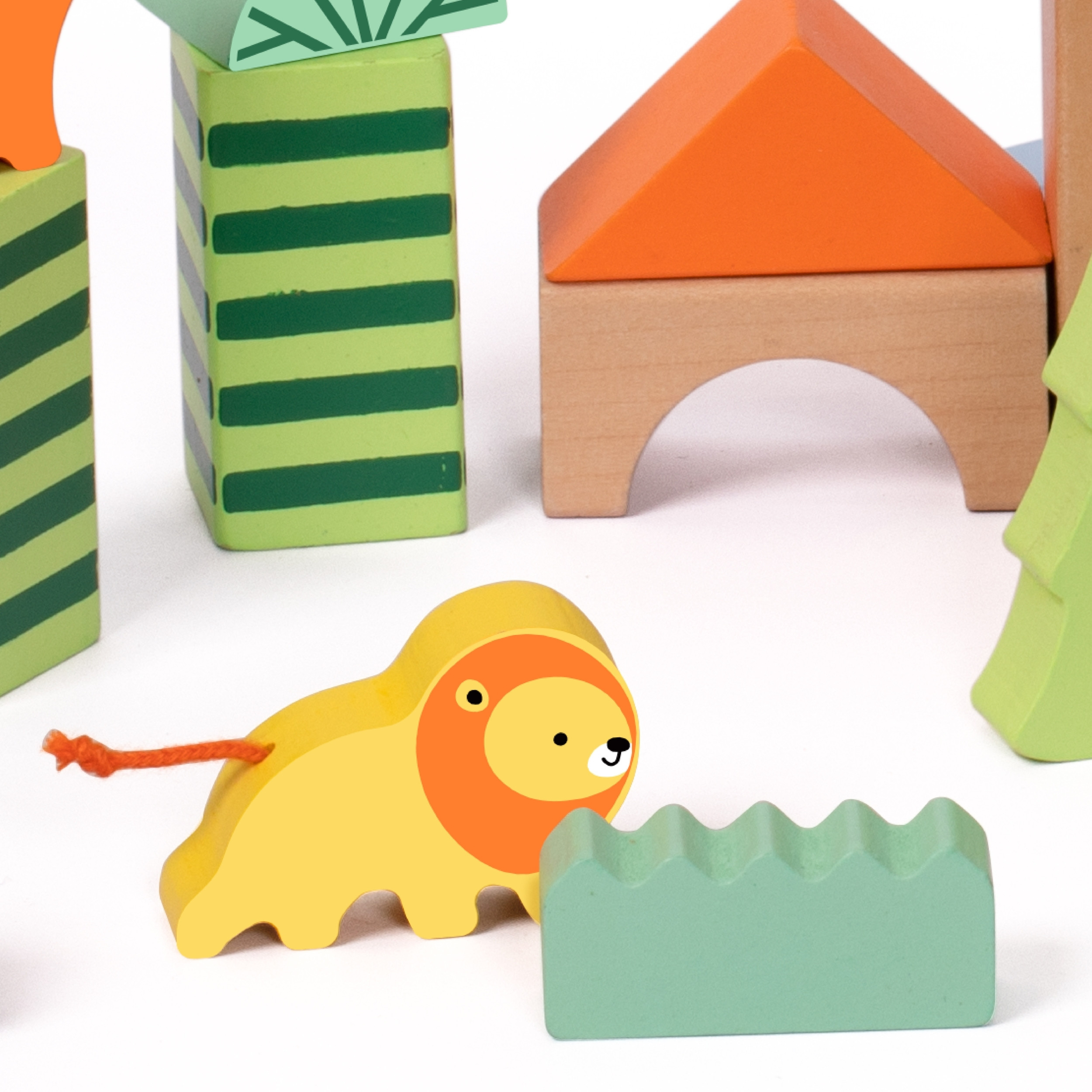 CLASSIC WORLD Set of Wooden Blocks Forest World 50 pcs. - Slika 6