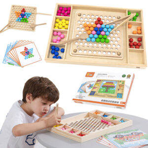 VIGA Wooden Ball Catch and Match Game Montessori Puzzle
