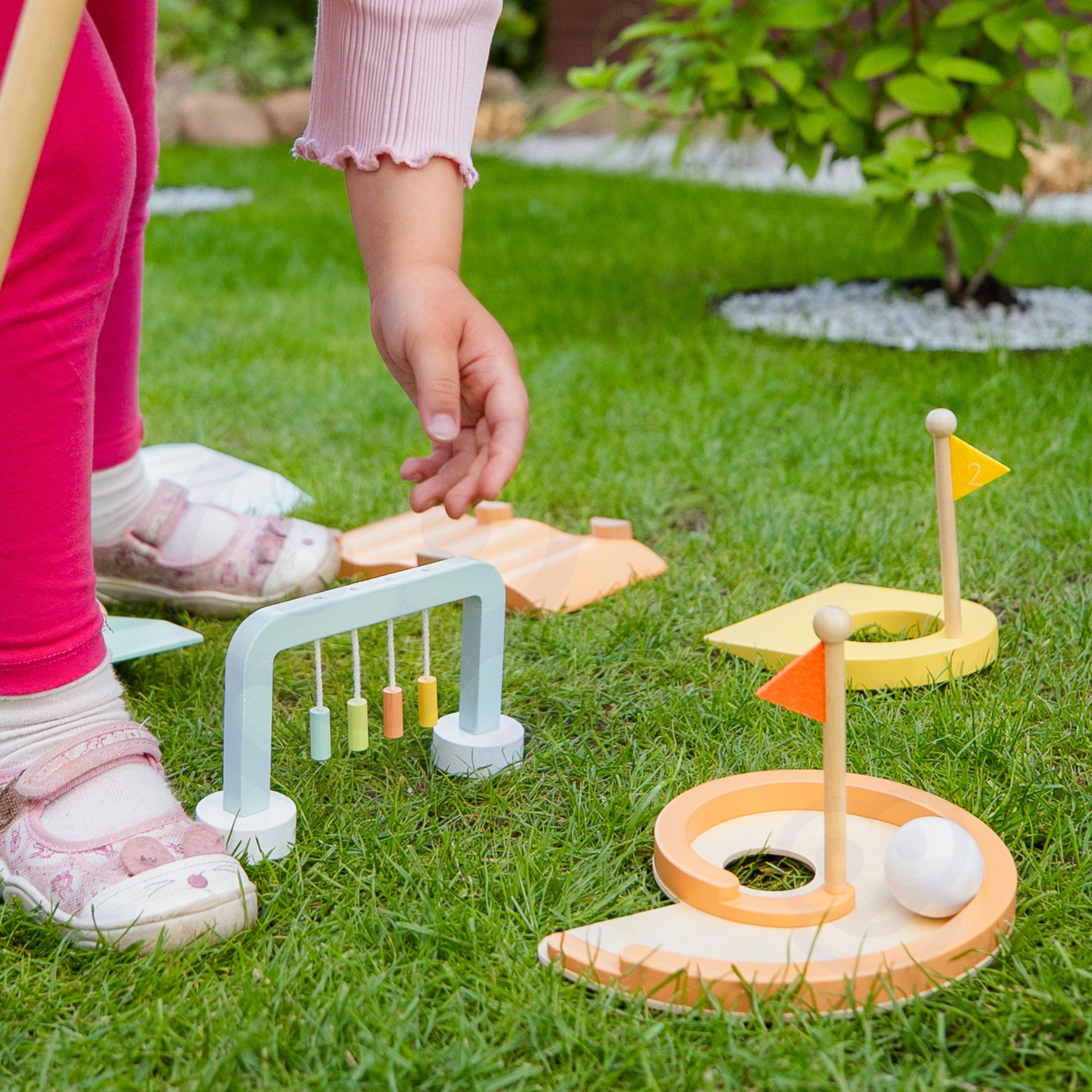CLASSIC WORLD Wooden Golf Set Various Obstacles - Slika 4