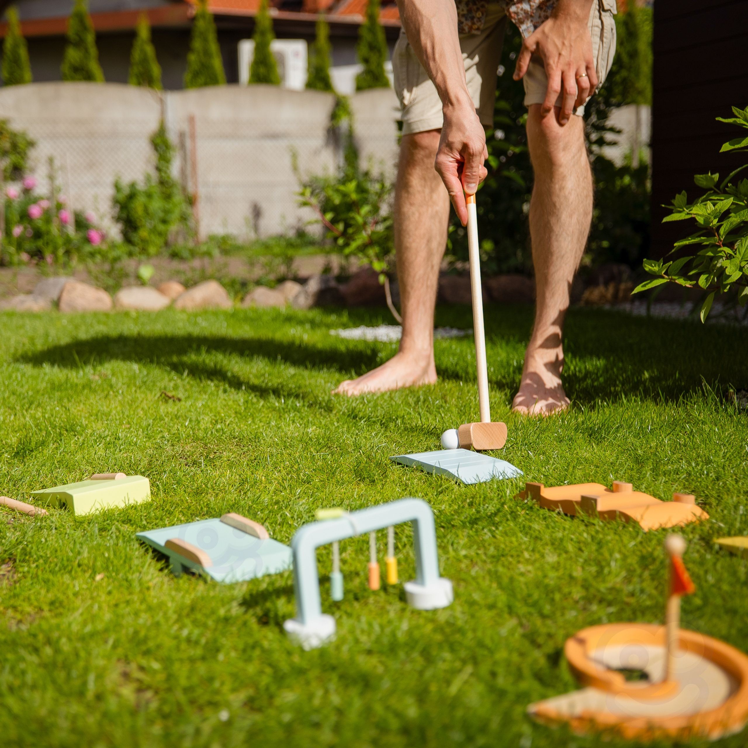 CLASSIC WORLD Wooden Golf Set Various Obstacles - Slika 7