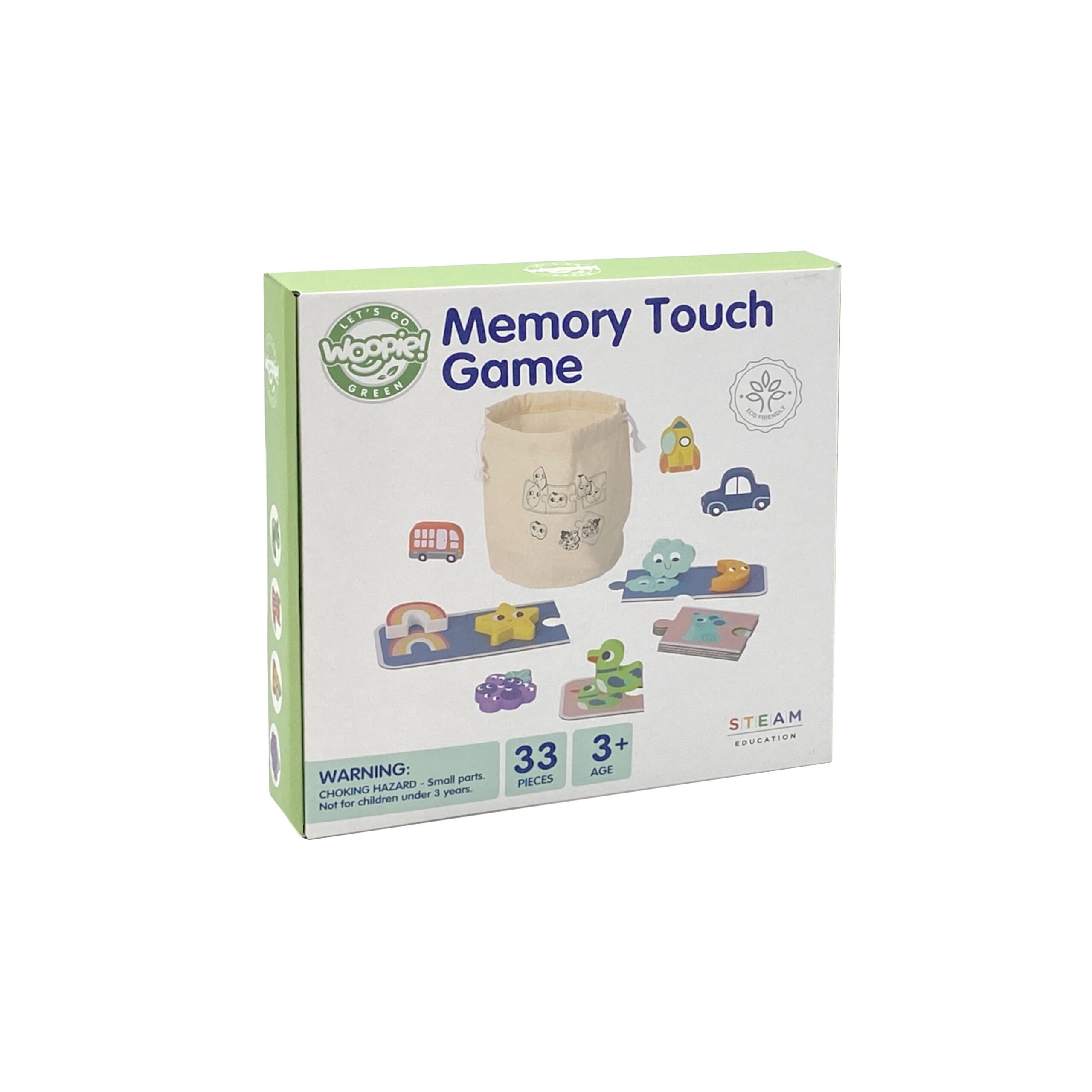 WOOPIE GREEN senzorni Memory Shapes puzzle FSC - Slika 8