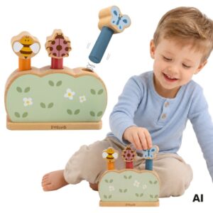 VIGA PolarB Wooden Jumping Animals Jumping Garden