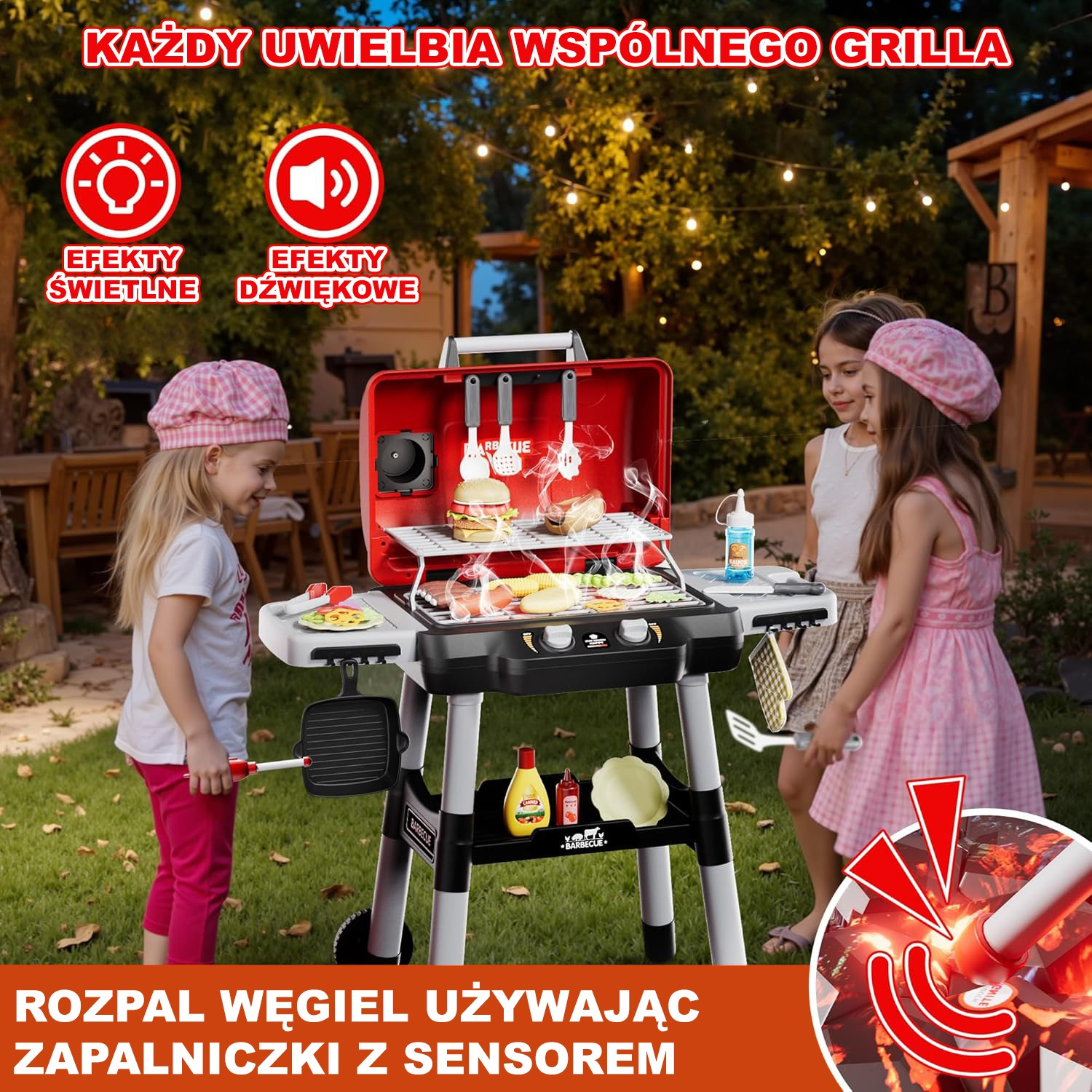 WOOPIE Grill Barbecue Garden Kitchen Interactive LED Set XL 31 pcs. - Slika 8