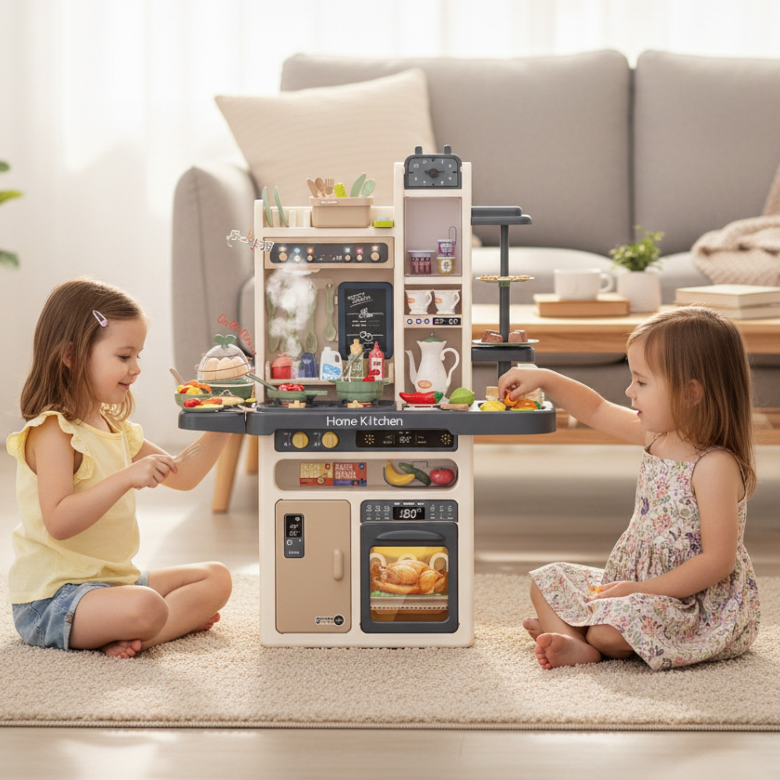 WOOPIE Interactive Kitchen with Steam Faucet with Water Circulation Effects 88 pcs. - Slika 5