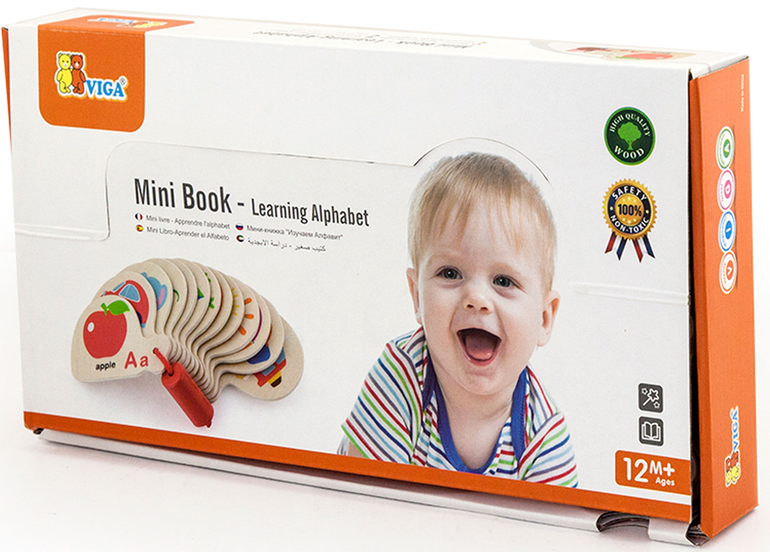 VIGA Wooden Montessori Alphabet and English Learning Book - Slika 5