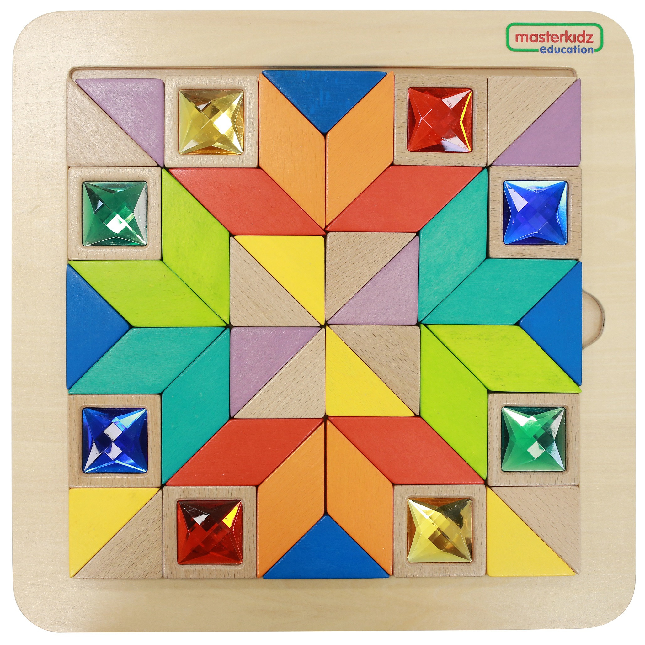 MASTERKIDZ Montessori Tangram Color and Shape Learning Mosaic Puzzle - Slika 2