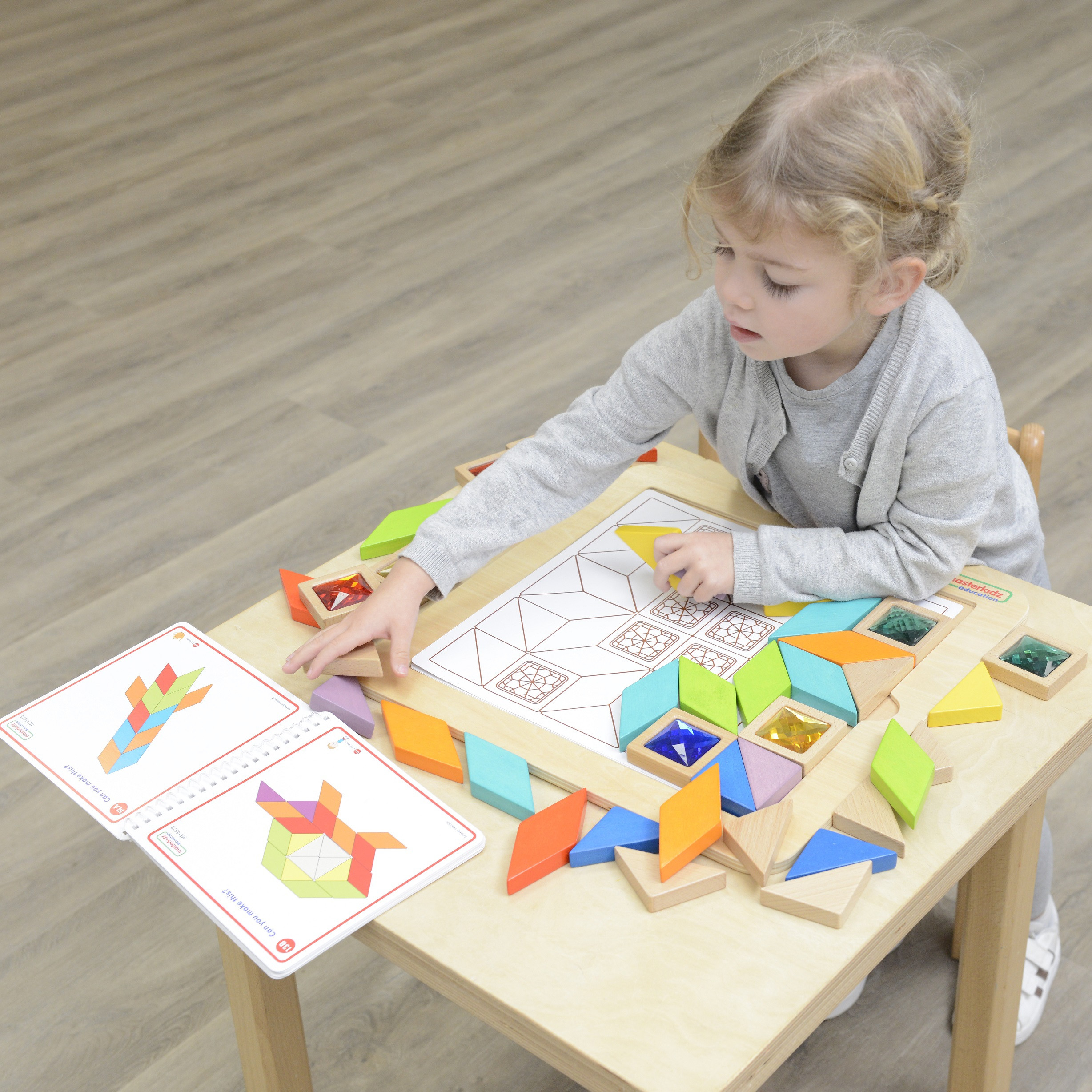 MASTERKIDZ Montessori Tangram Color and Shape Learning Mosaic Puzzle - Slika 4