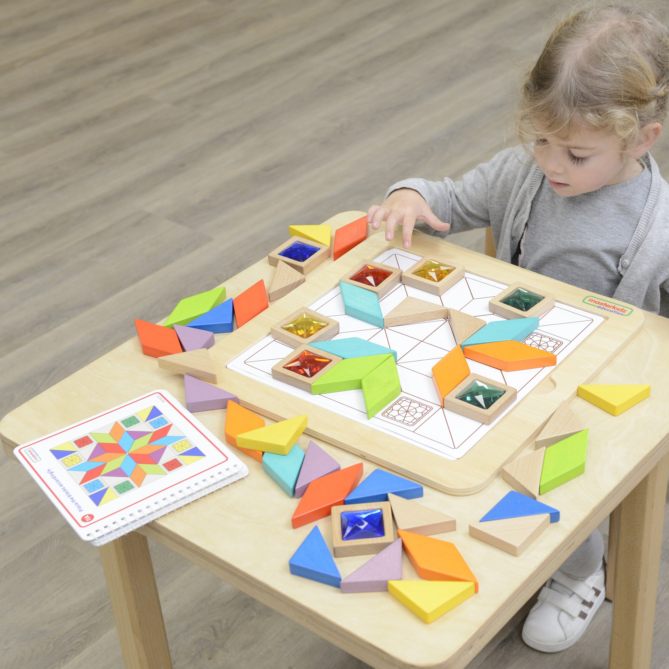 MASTERKIDZ Montessori Tangram Color and Shape Learning Mosaic Puzzle - Slika 5
