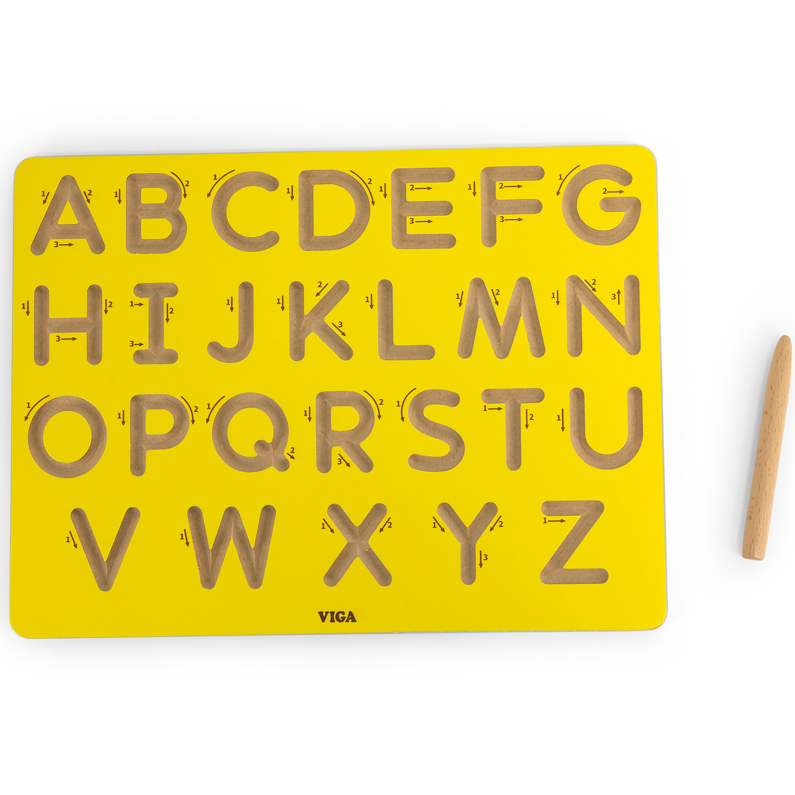 VIGA Graphomotor Board Large Letters Learning to Write