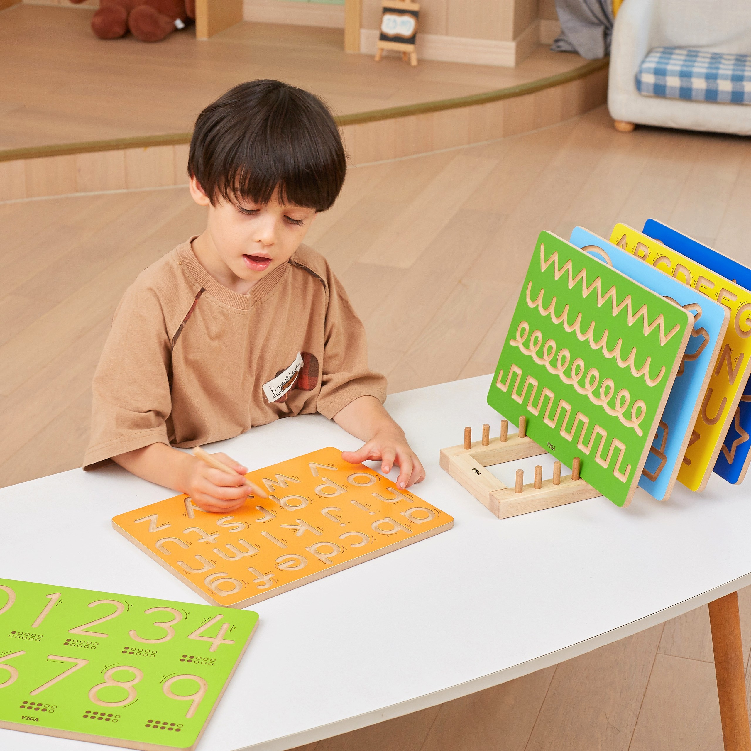VIGA Graphomotor Board Lower Case Letters Learning to Write - Slika 4