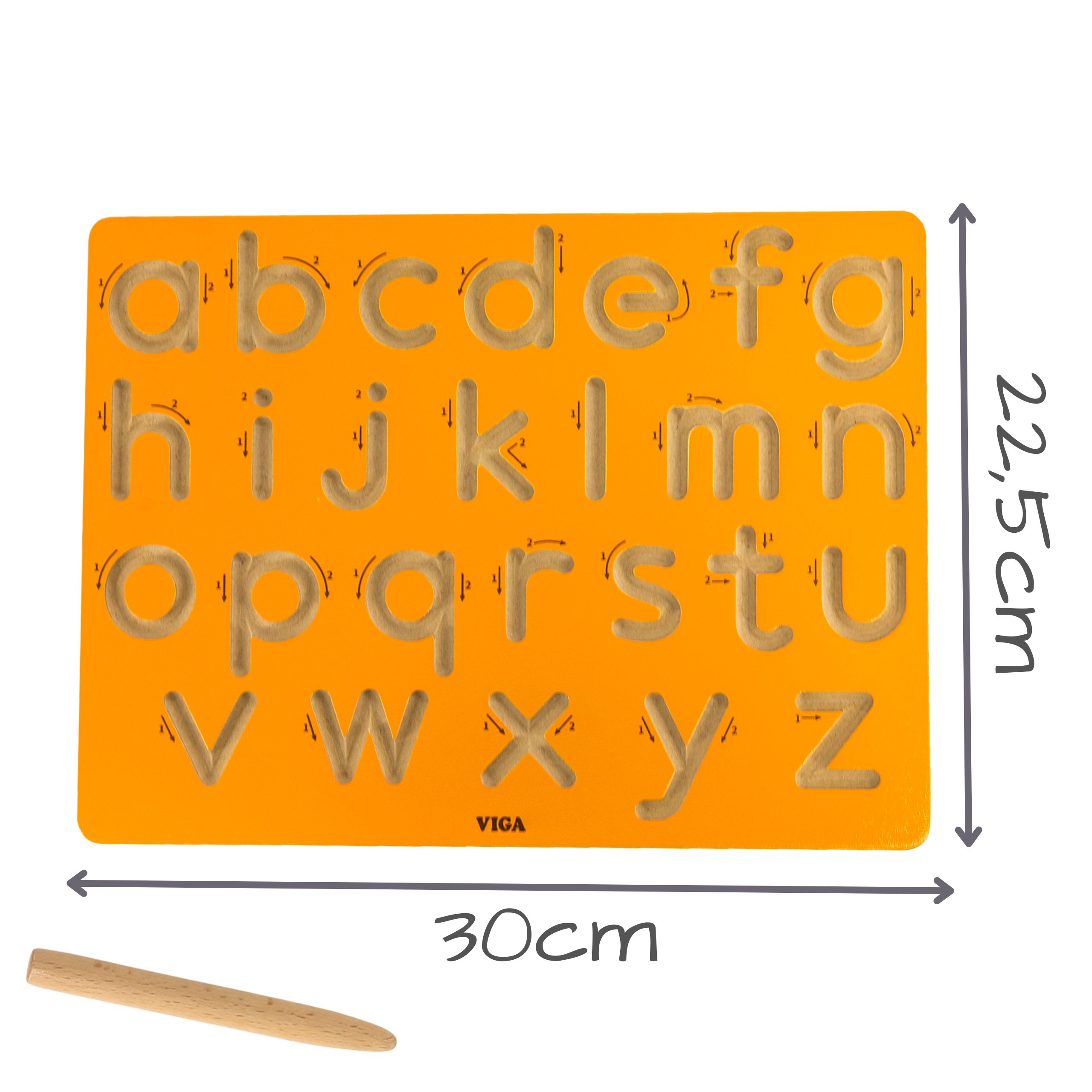 VIGA Graphomotor Board Lower Case Letters Learning to Write - Slika 5