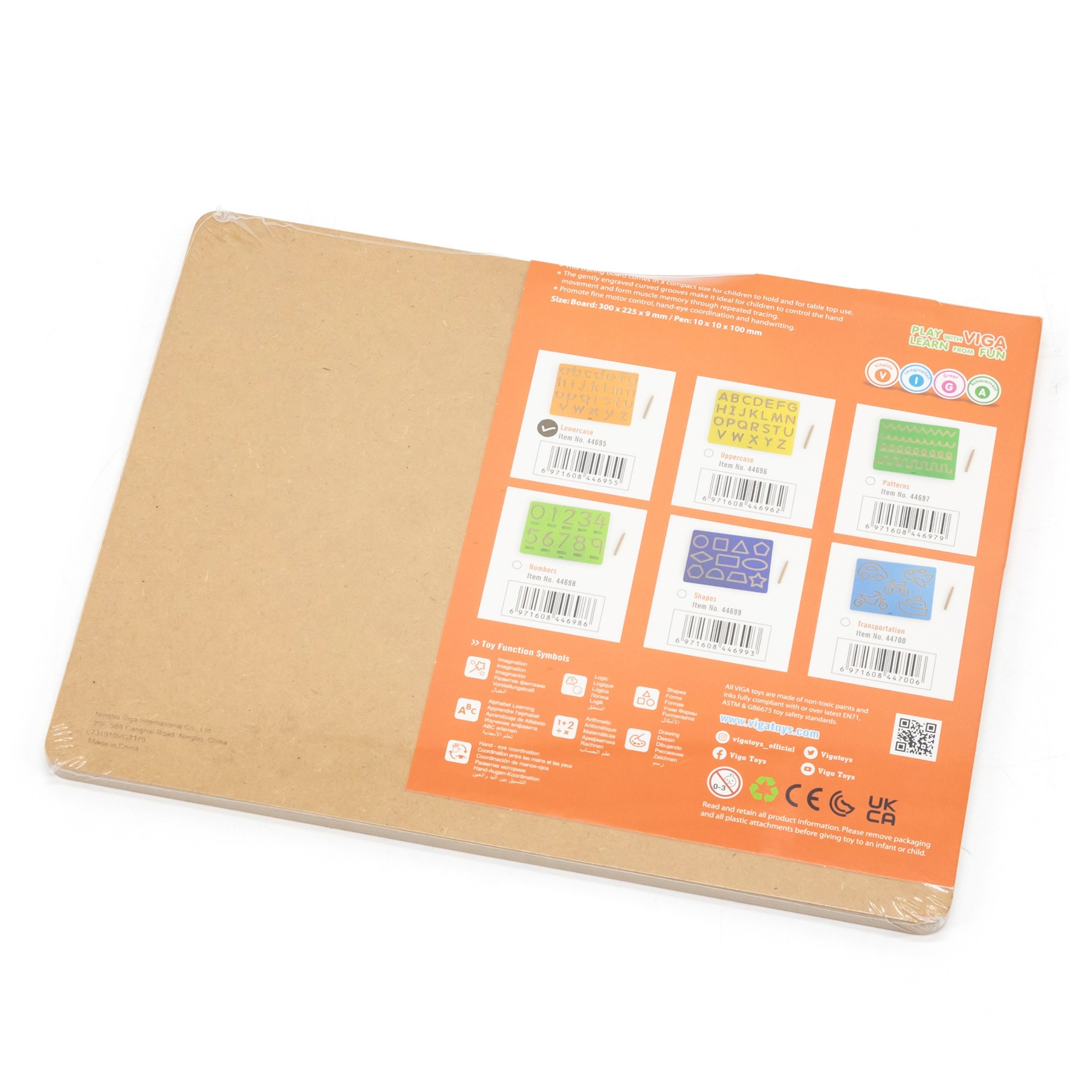 VIGA Graphomotor Board Lower Case Letters Learning to Write - Slika 7