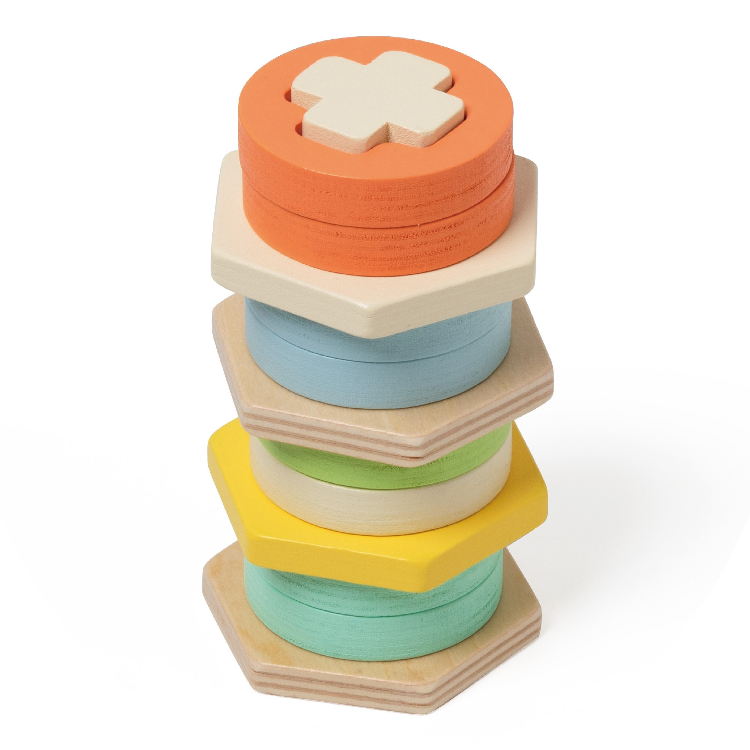 CLASSIC WORLD Montessori Shape and Color Sorter Puzzle Tower - Slika 7