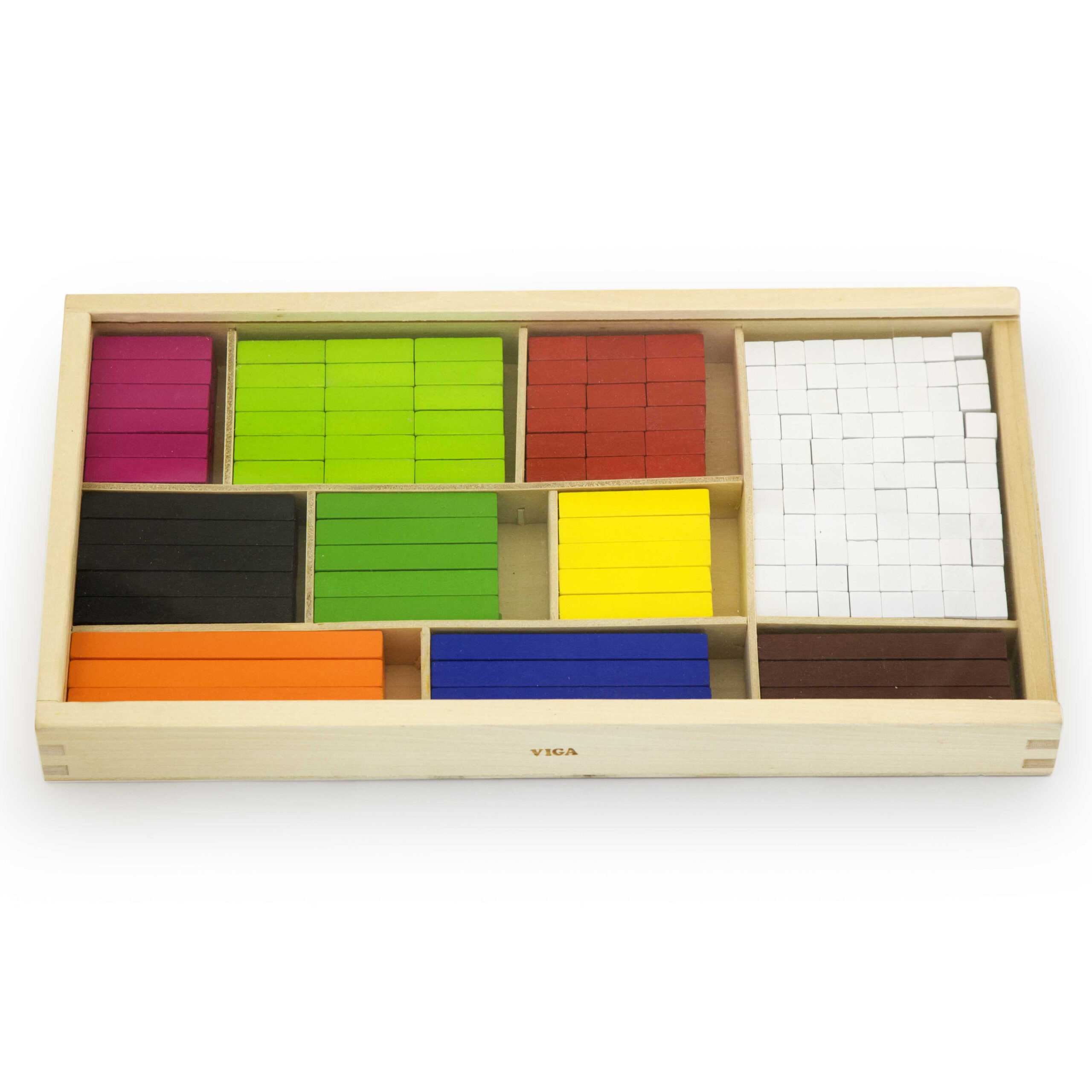 VIGA Wooden Educational Sticks Mathematical Cuisenaire Blocks - Slika 5