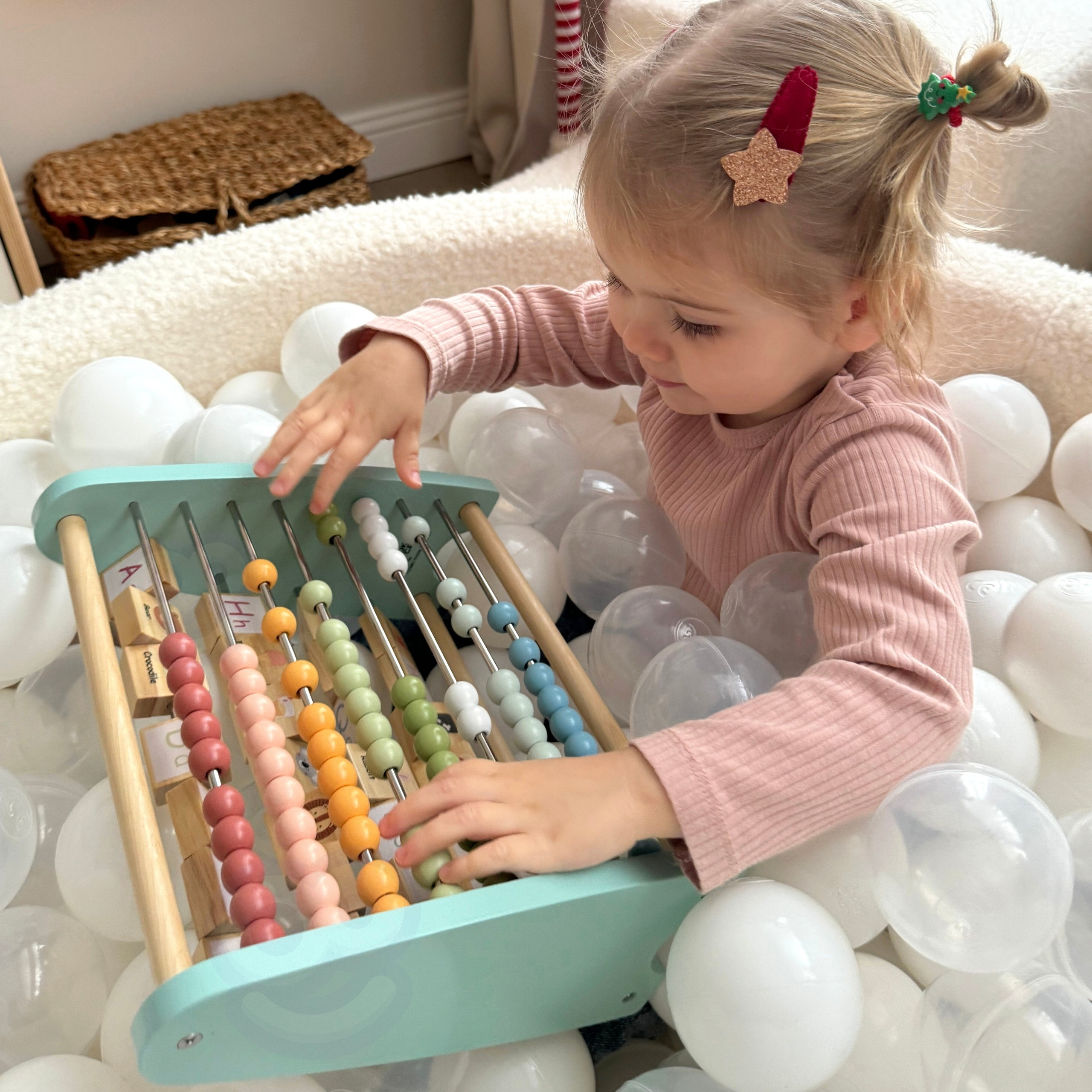 TOOKY TOY Double-Sided Abacus Alphabet Pictures - Slika 3