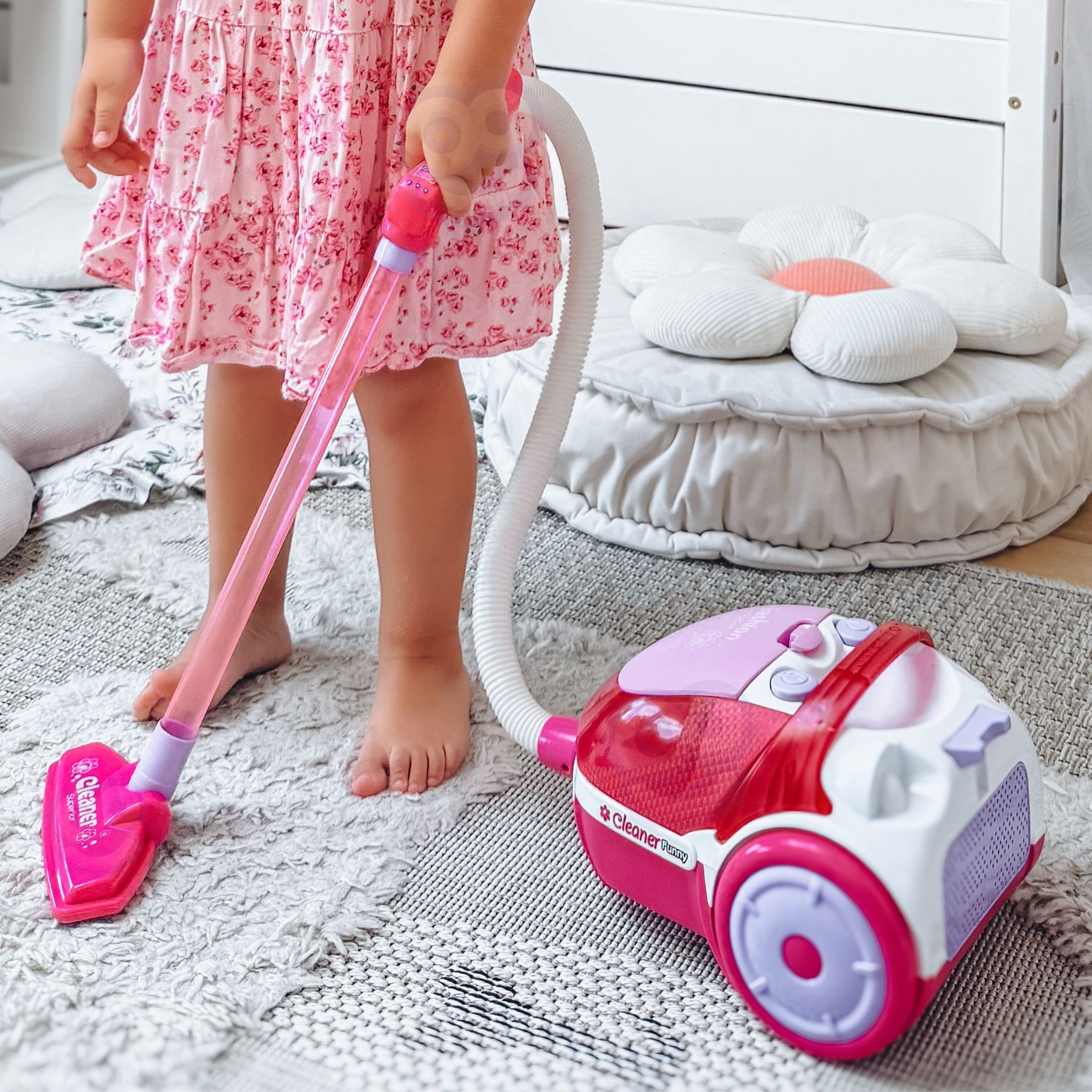 WOOPIE Vacuum Cleaner for Kids with Suction Function Pink - Slika 3