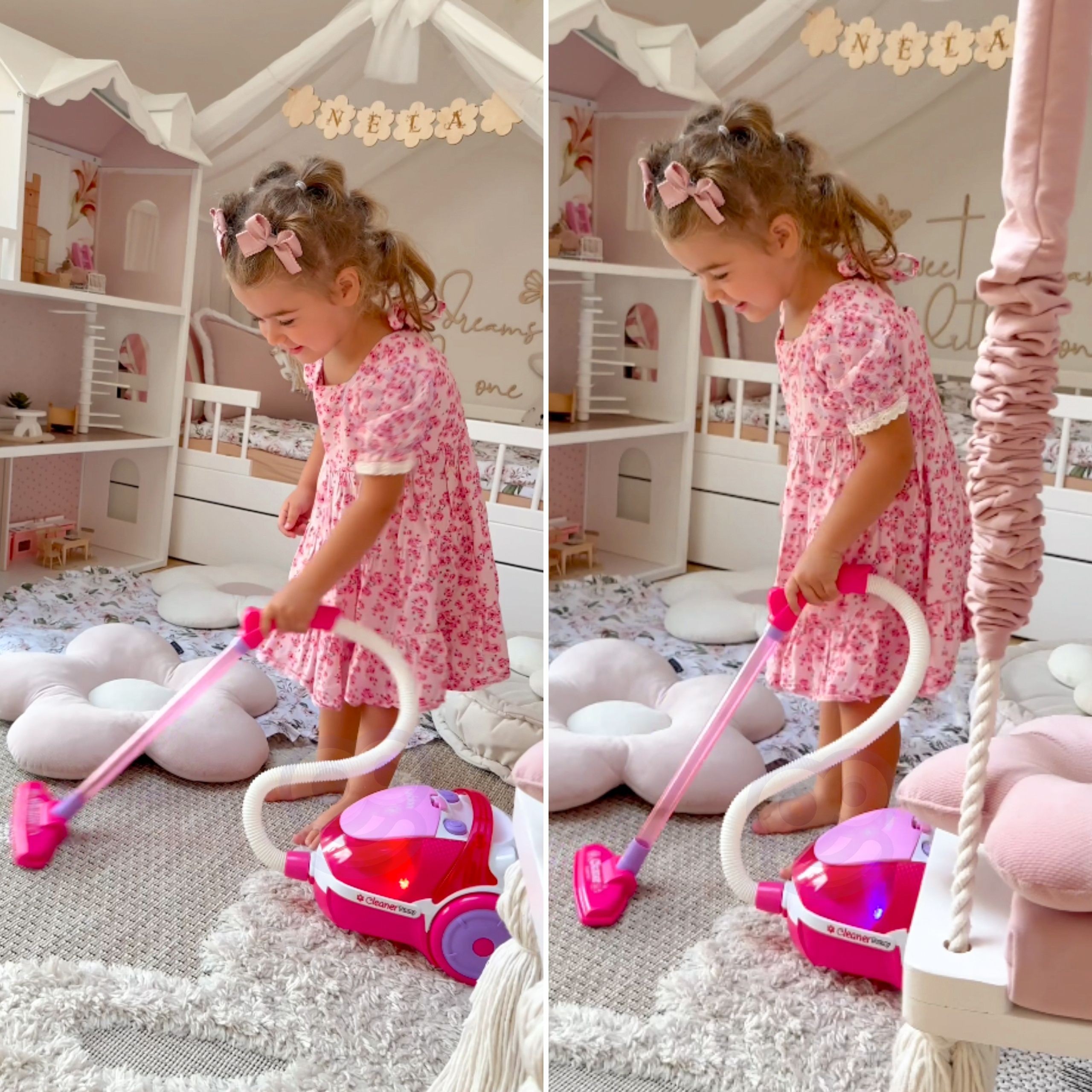 WOOPIE Vacuum Cleaner for Kids with Suction Function Pink - Slika 4