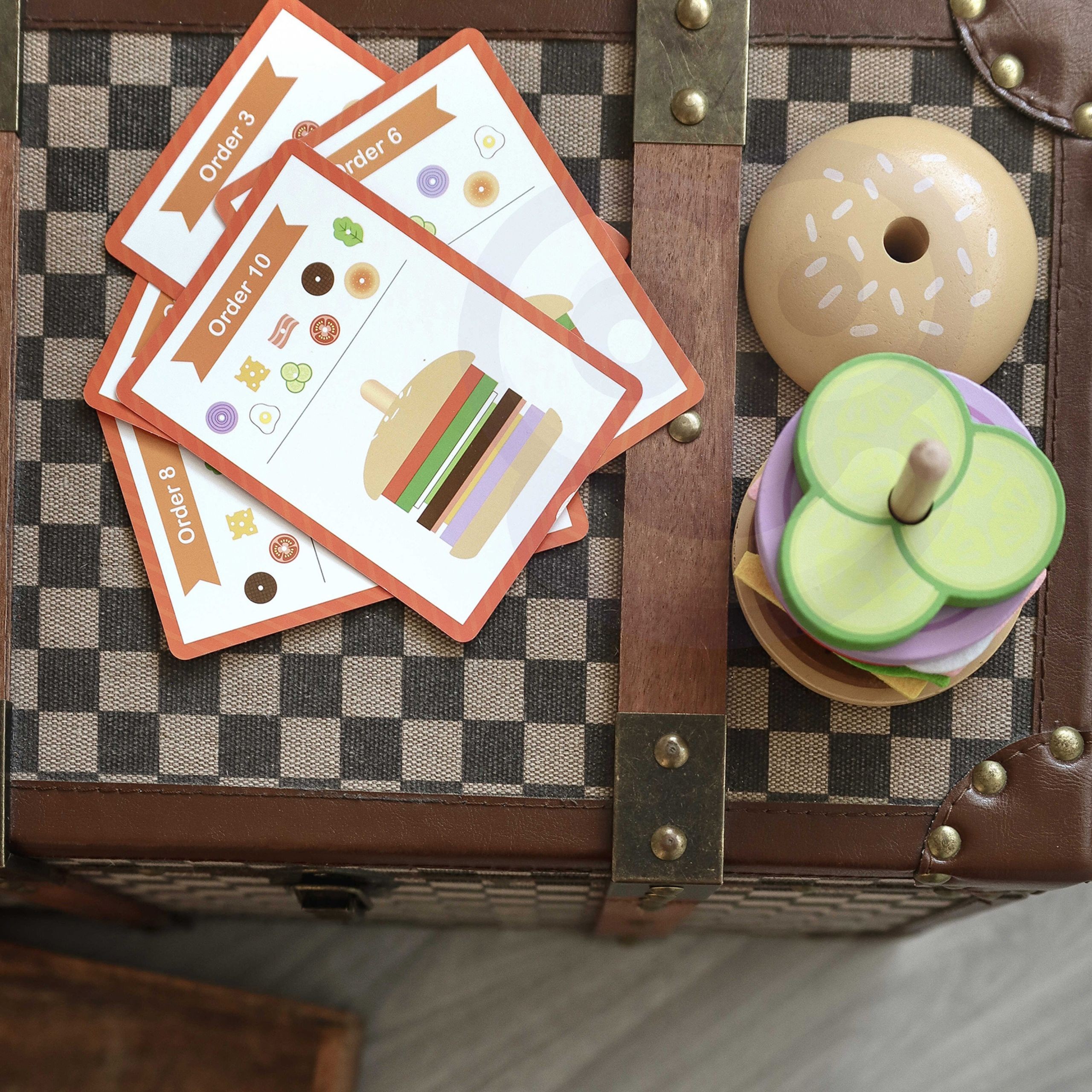 WOOPIE GREEN Wooden Burger Restaurant Puzzle for Children 15 Pieces FSC Certified - Slika 8
