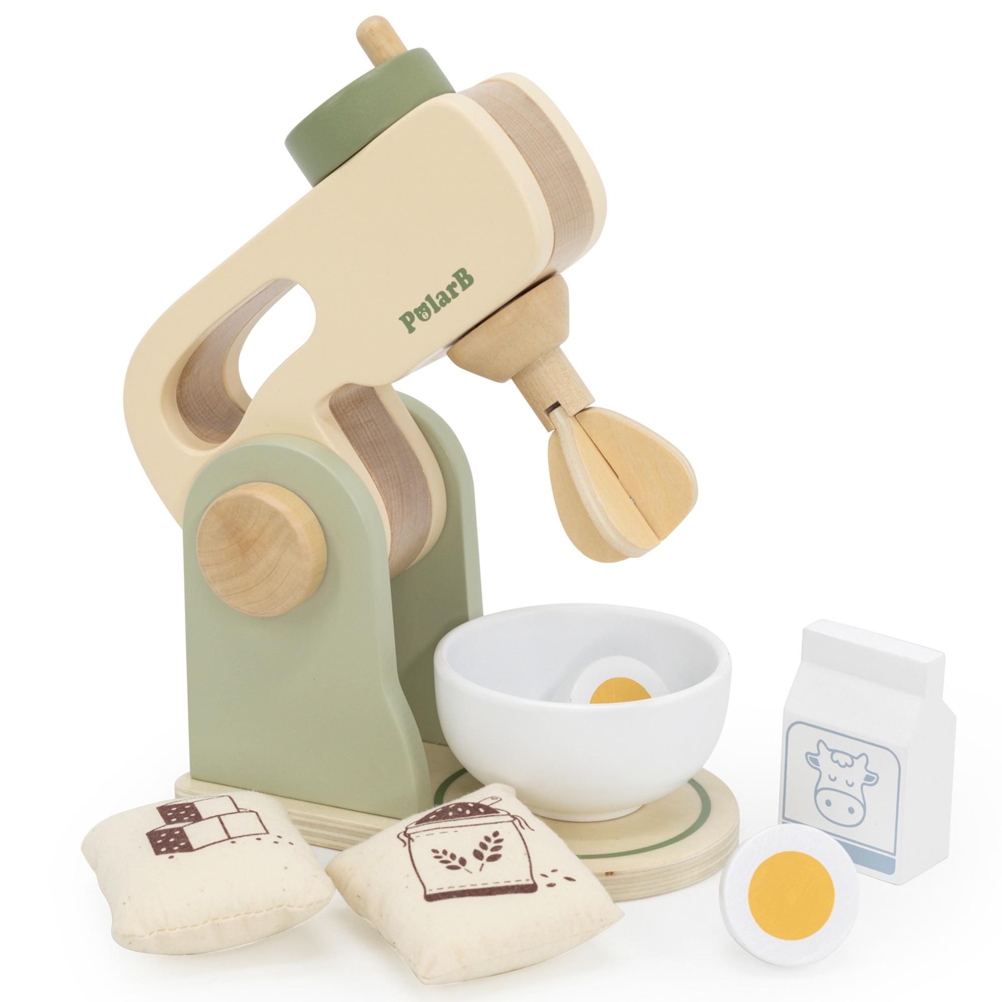 VIGA PolarB Wooden Kitchen Mixer Green + Accessories - Slika 8