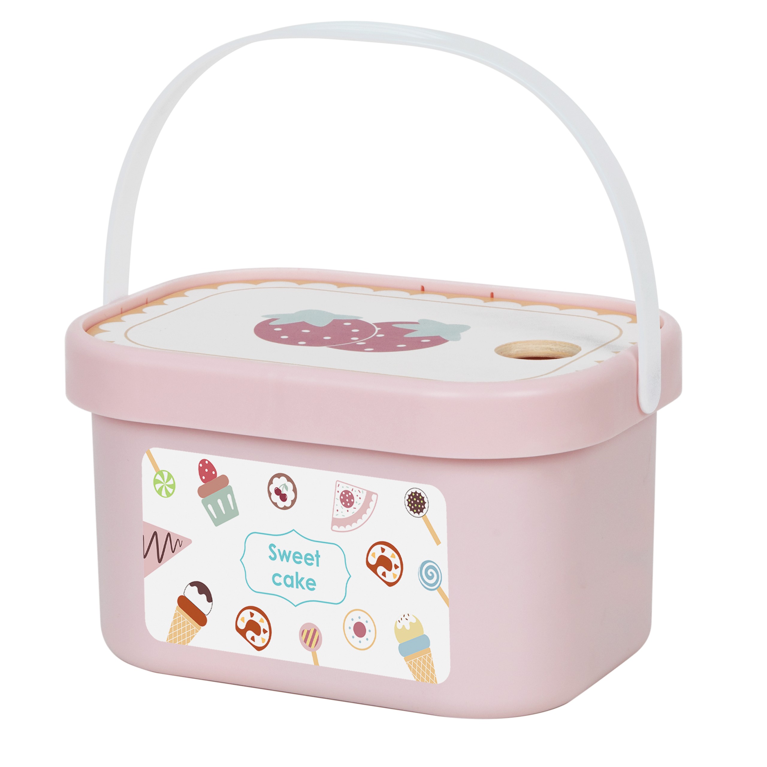 TOOKY TOY Sweet Cake Wooden Set of Sweets in a Box Confectionery Ice Cream Parlor - Slika 7