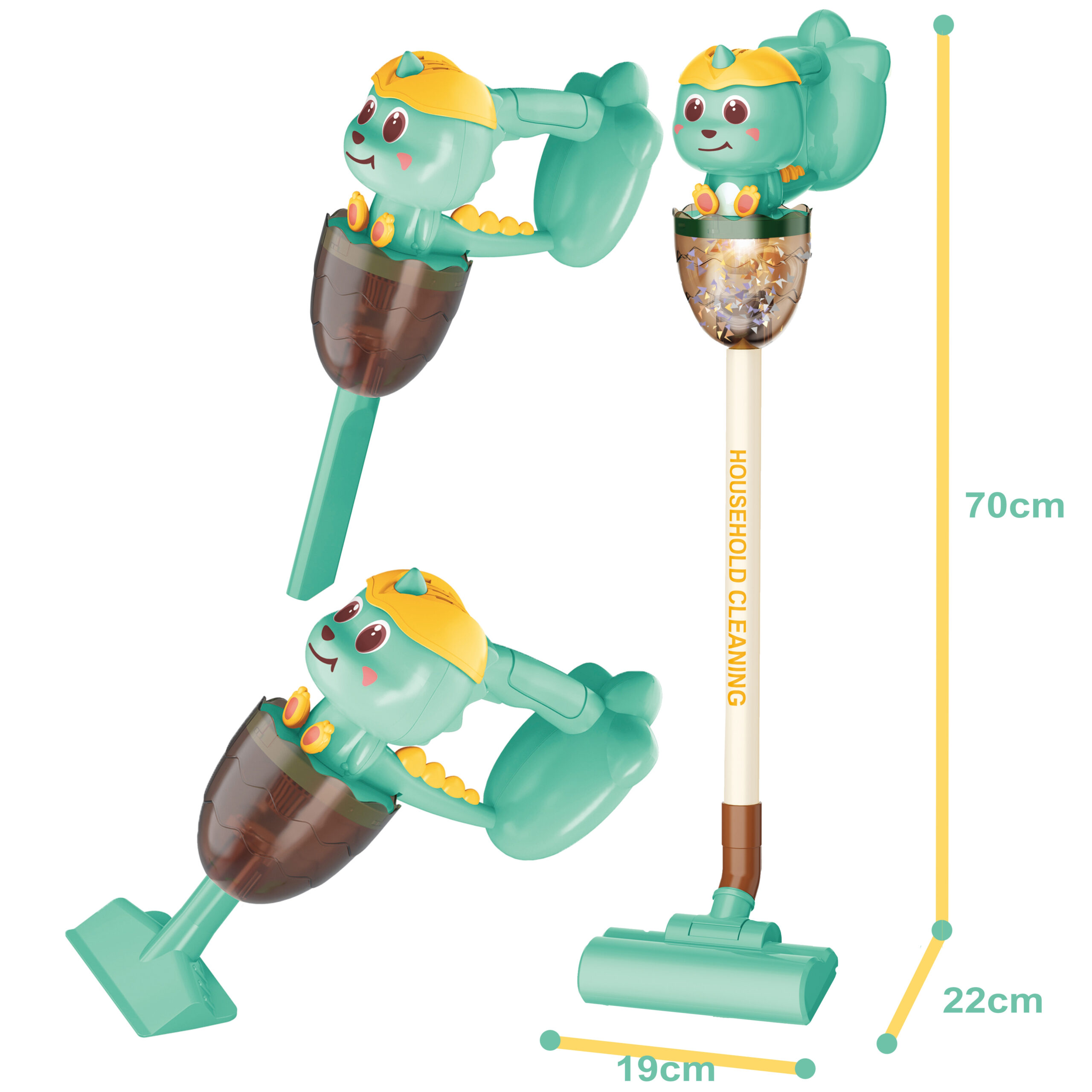 WOOPIE interaktivni Dino usisavač 3u1 Suction Function Light Sound - Slika 5