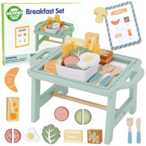 WOOPIE GREEN Breakfast Set and Restaurant – Ordering Game with Tray and Accessories
