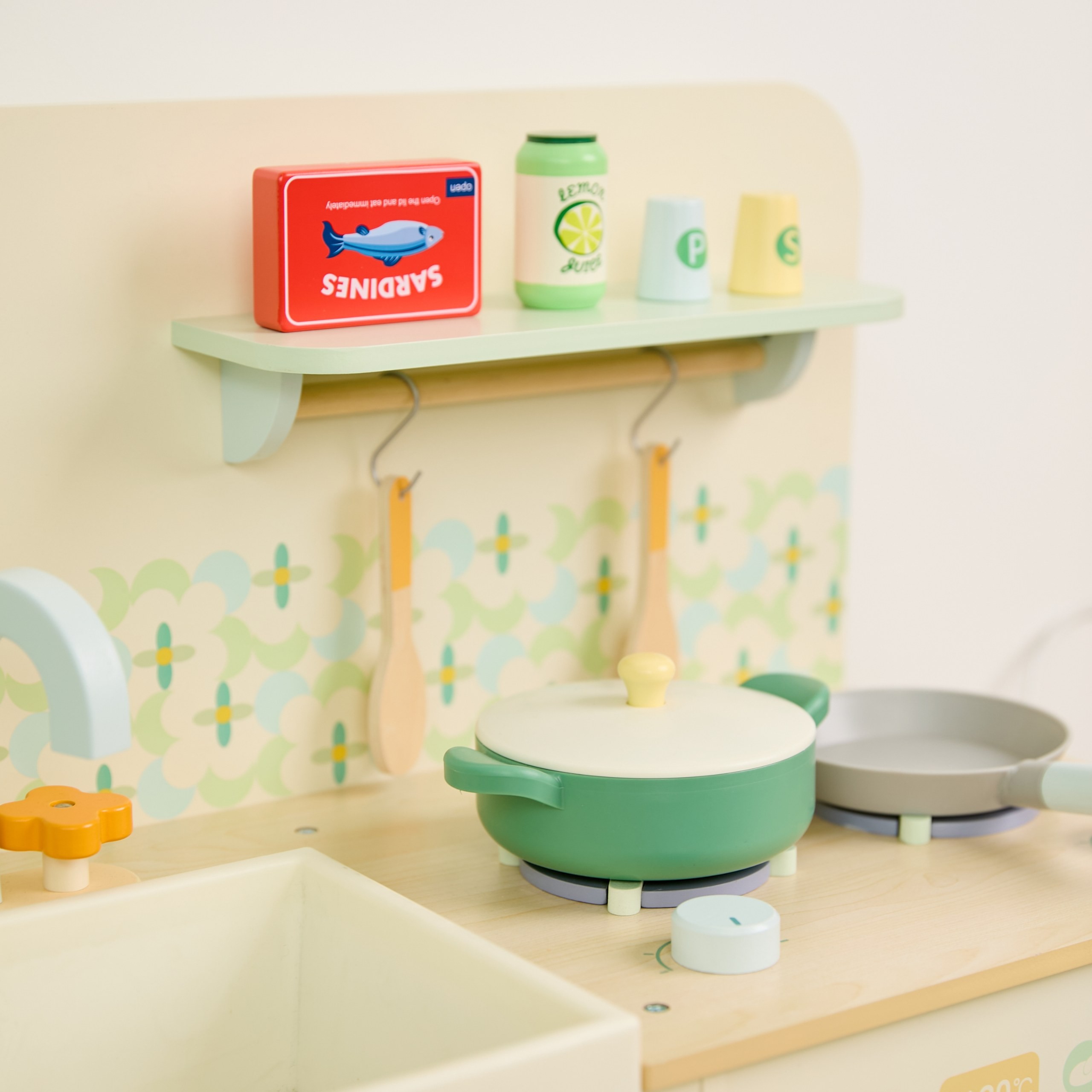CLASSIC WORLD Wooden Kitchen XXL Multifunctional with Washing Machine and Accessories 14 pcs. - Slika 8