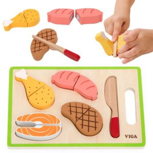 VIGA Meat Cutting Set – Realistic Kitchen Fun
