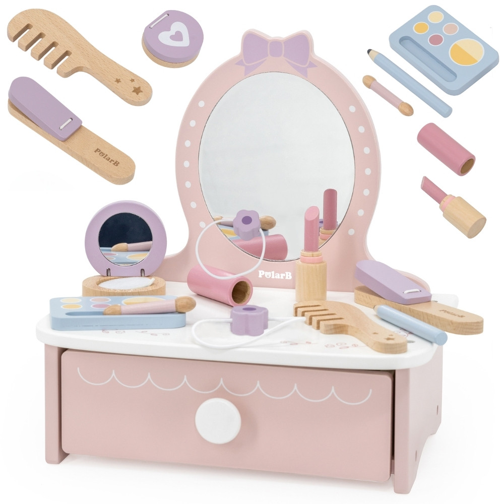 Viga Wooden Dressing Table with Accessories Little Princess Corner