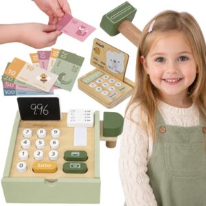 VIGA PolarB Wooden Cash Register Green
