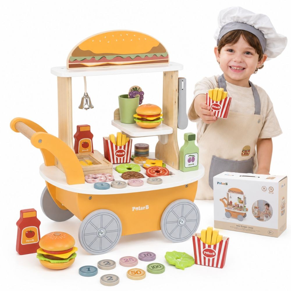VIGA Mini Hamburger Shop – Creative Role Play
