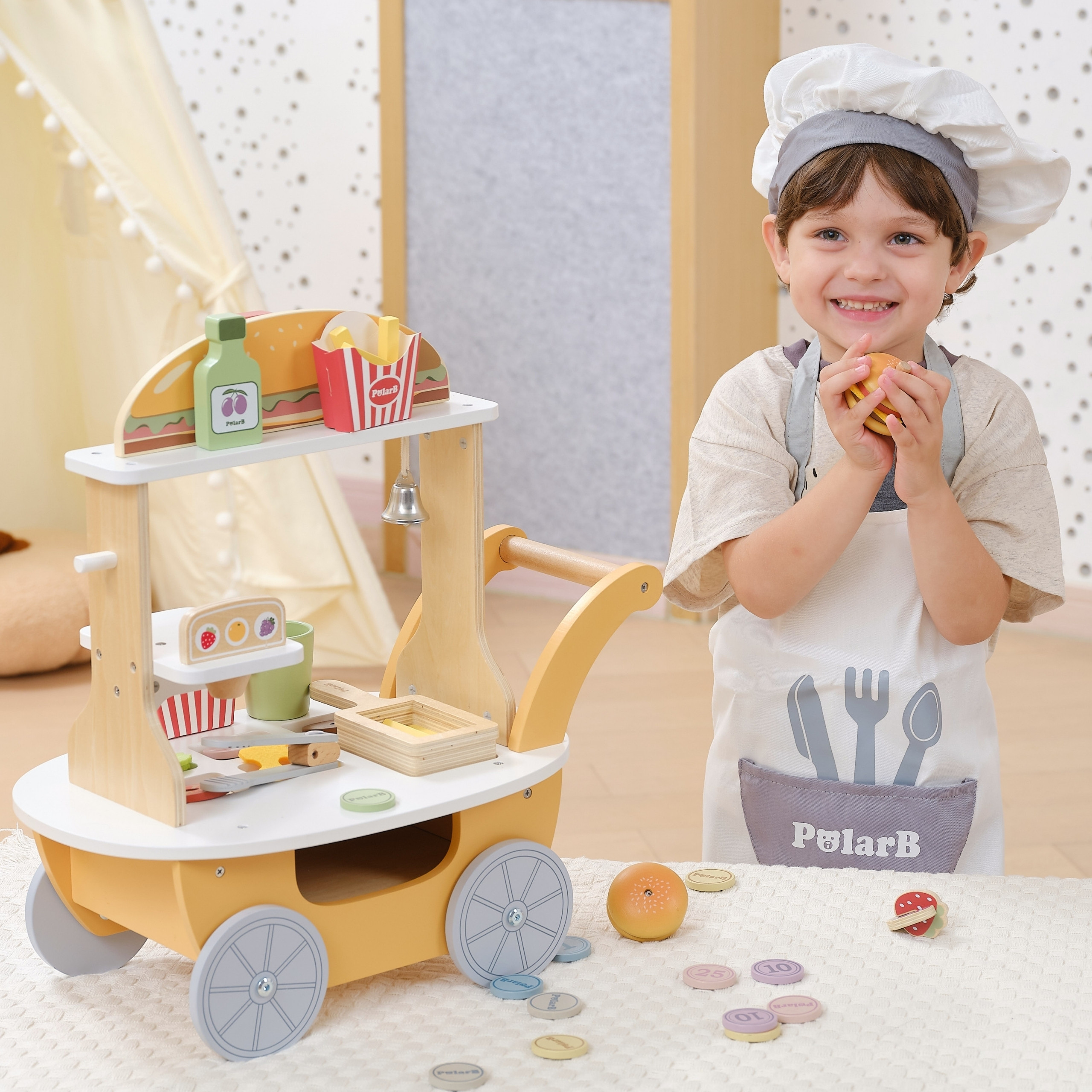 VIGA Mini Hamburger Shop – Creative Role Play - Slika 3