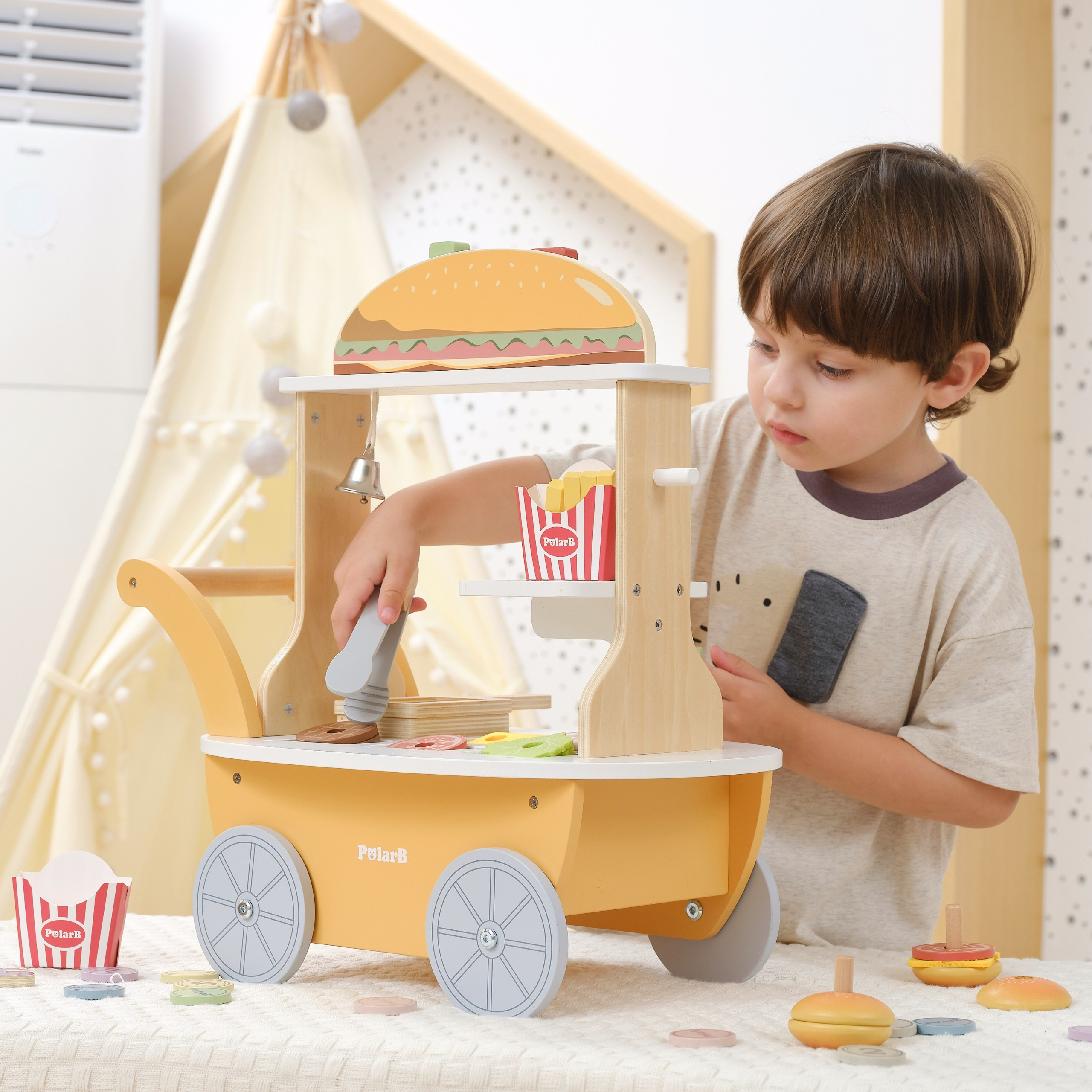 VIGA Mini Hamburger Shop – Creative Role Play - Slika 4