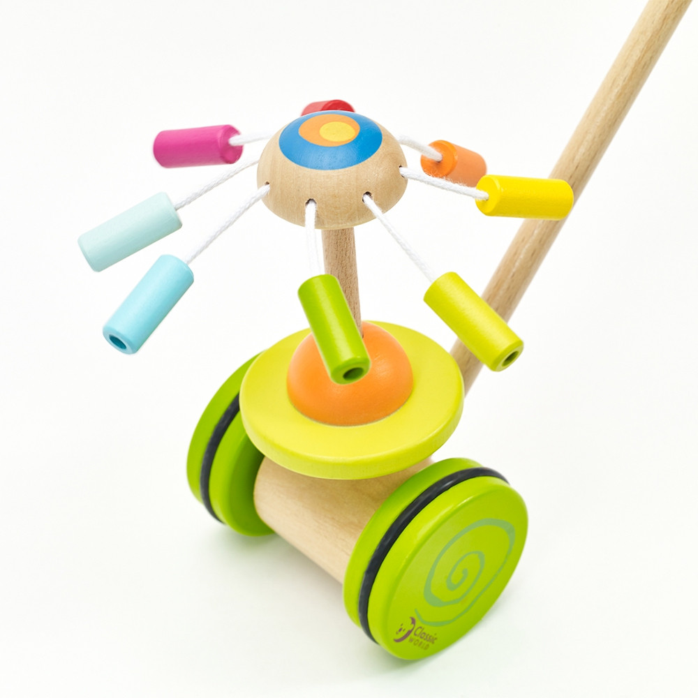 Classic World Wooden Pusher Pusher on a Stick Carousel for Children - Slika 7