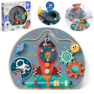 CLASSIC WORLD Multifunctional Manipulation Board 6 in 1 Rocket