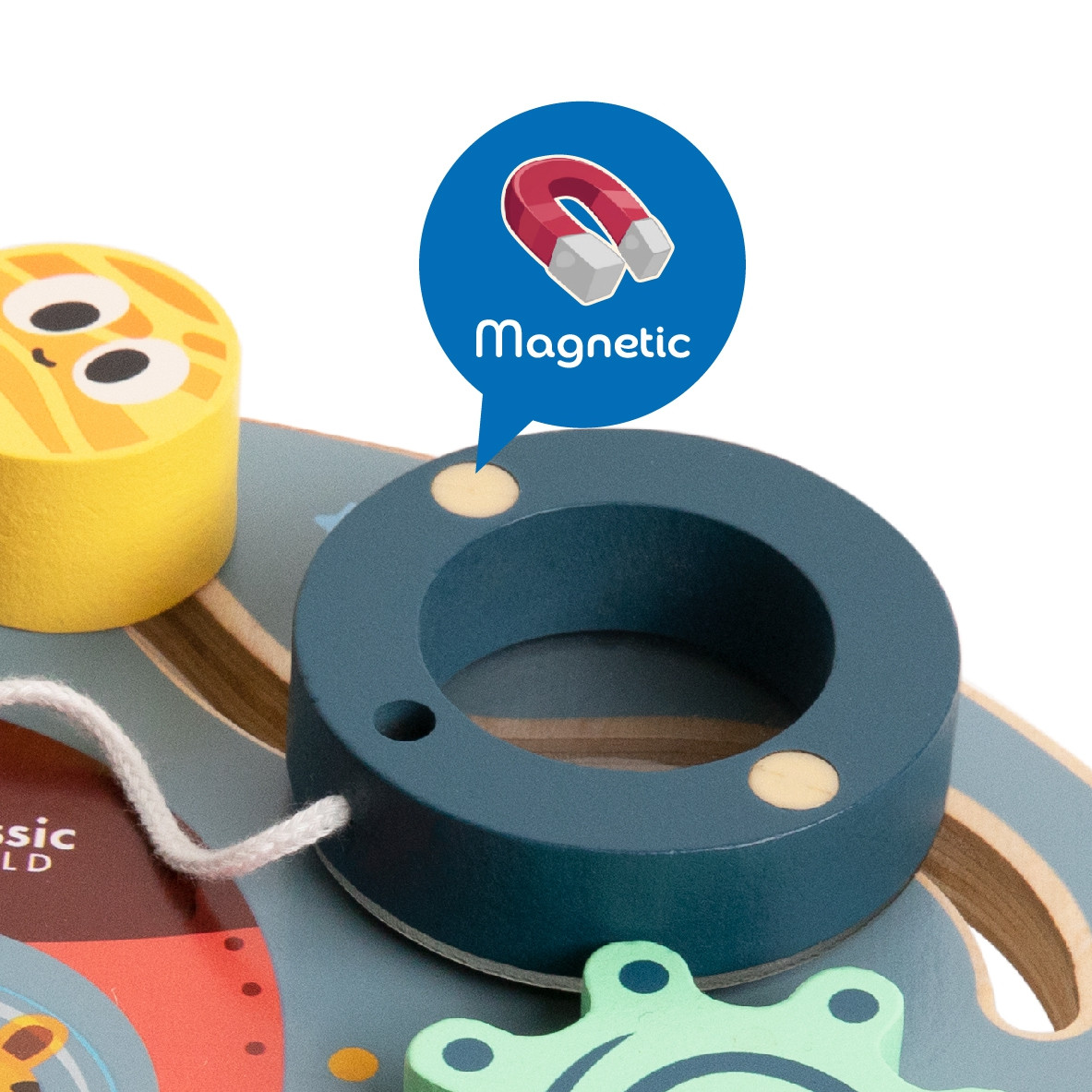 CLASSIC WORLD Multifunctional Manipulation Board 6 in 1 Rocket - Slika 5