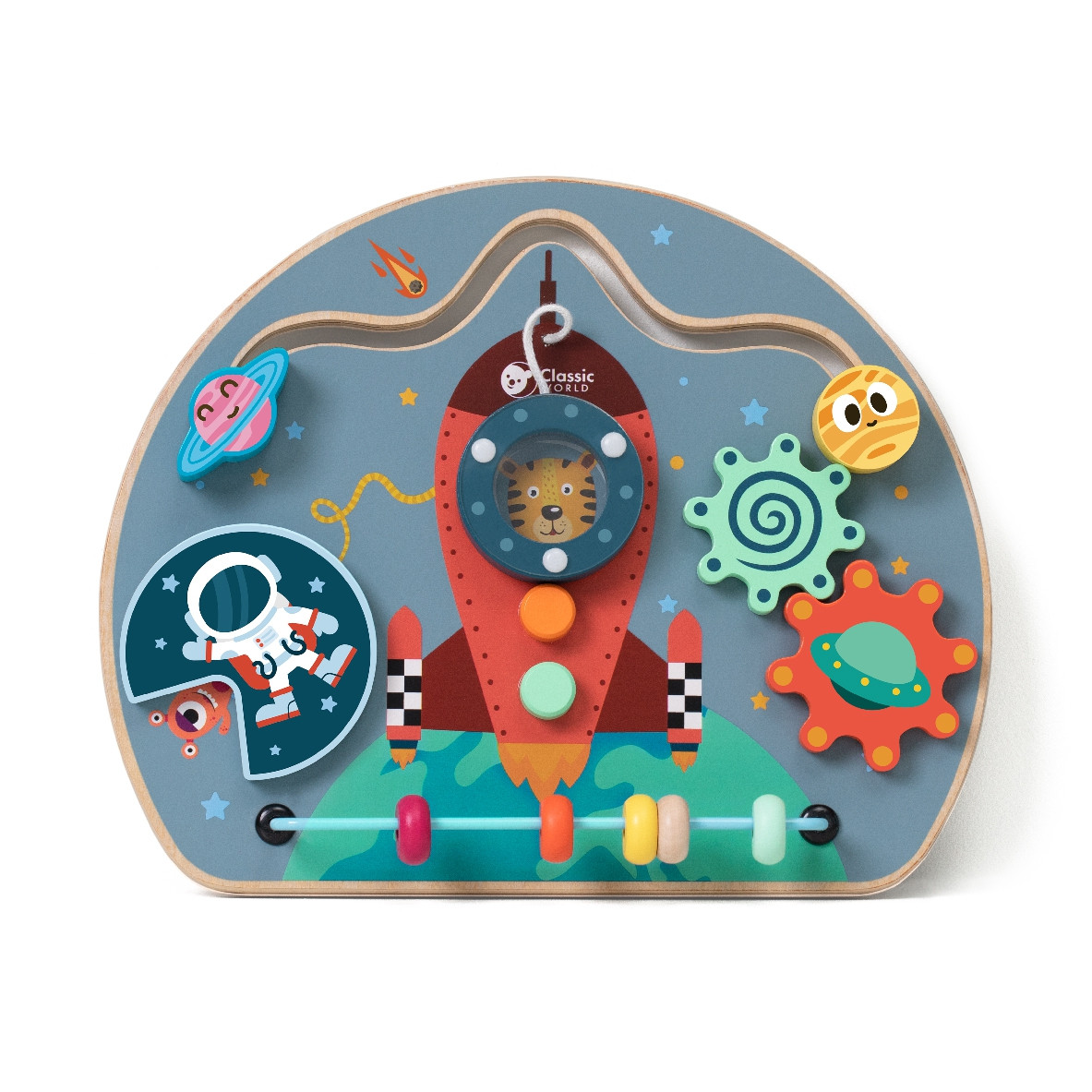 CLASSIC WORLD Multifunctional Manipulation Board 6 in 1 Rocket - Slika 6