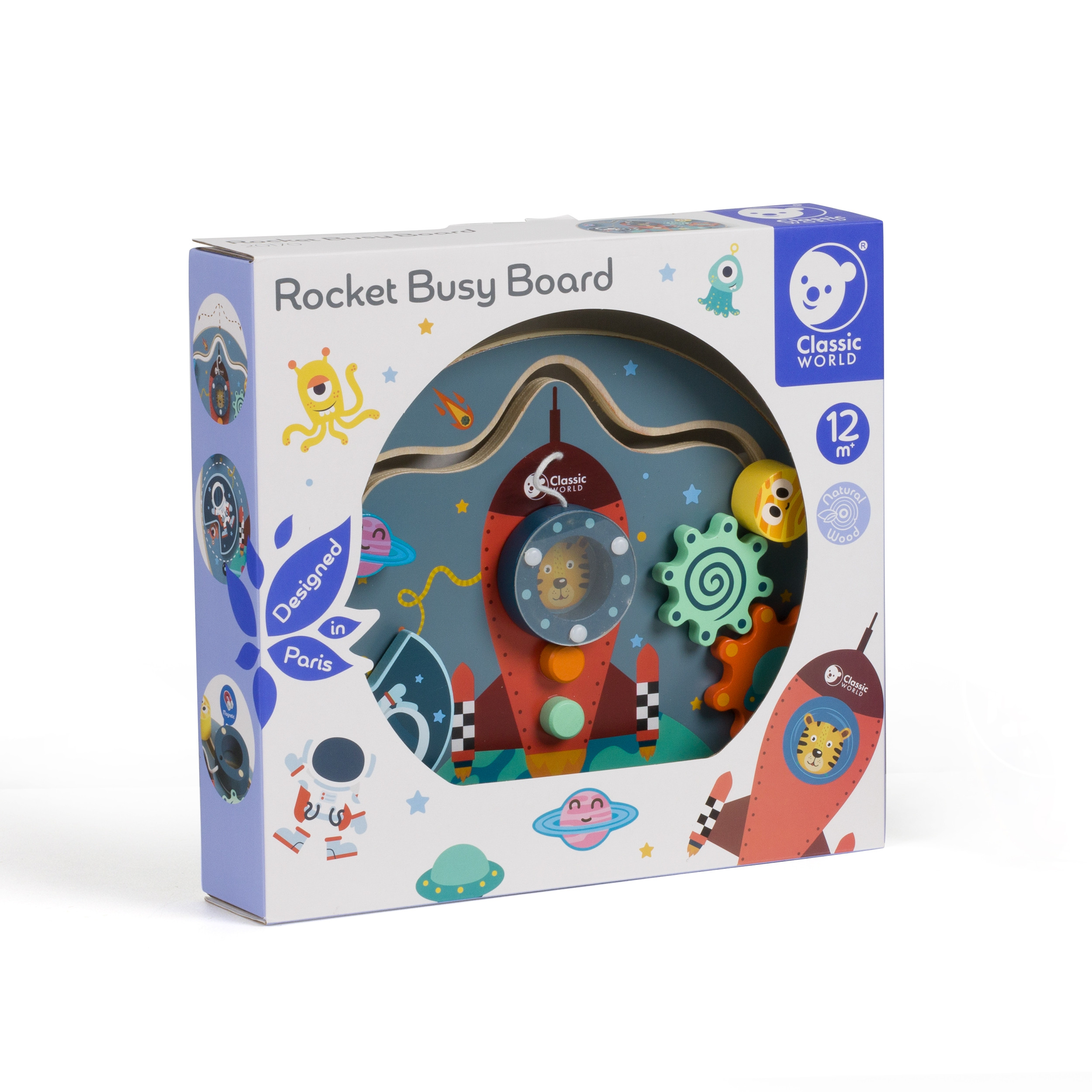 CLASSIC WORLD Multifunctional Manipulation Board 6 in 1 Rocket - Slika 8