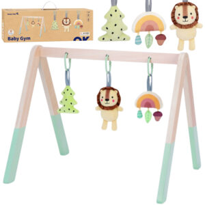 TOOKY TOY Baby Gym Educational Gymnastic Stand with 3 Plush Pendants