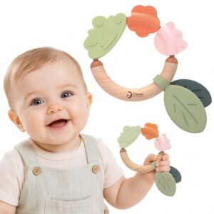 CLASSIC WORLD Wooden Sensory Teether ECO for Babies 0m+