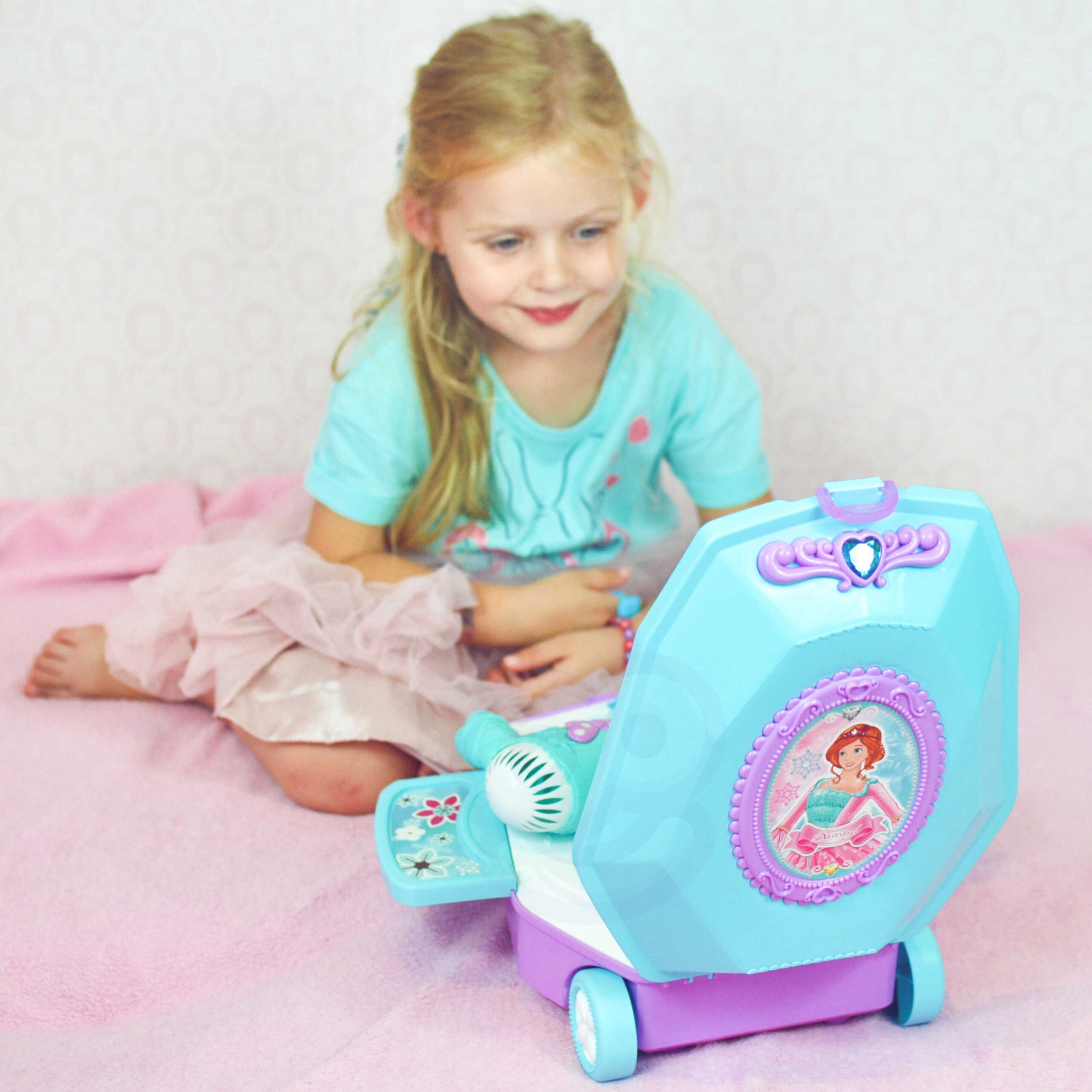 WOOPIE Dressing Table for Girls 2 in 1 Beauty Salon in a Suitcase - Slika 5