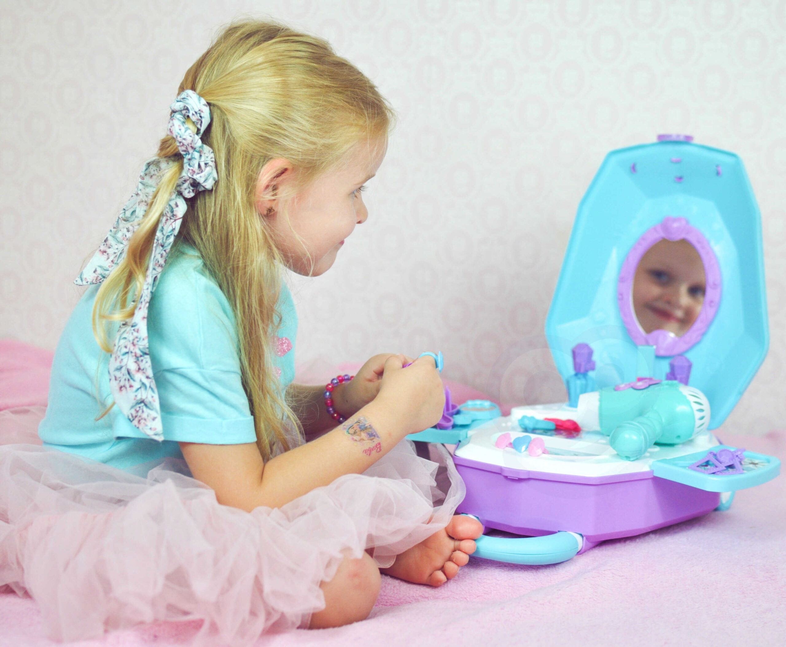 WOOPIE Dressing Table for Girls 2 in 1 Beauty Salon in a Suitcase - Slika 6
