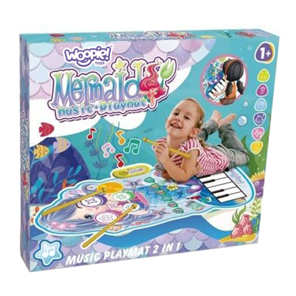 WOOPIE Mermaid Musical Mat 2 in 1 Interactive Drums - Slika 7
