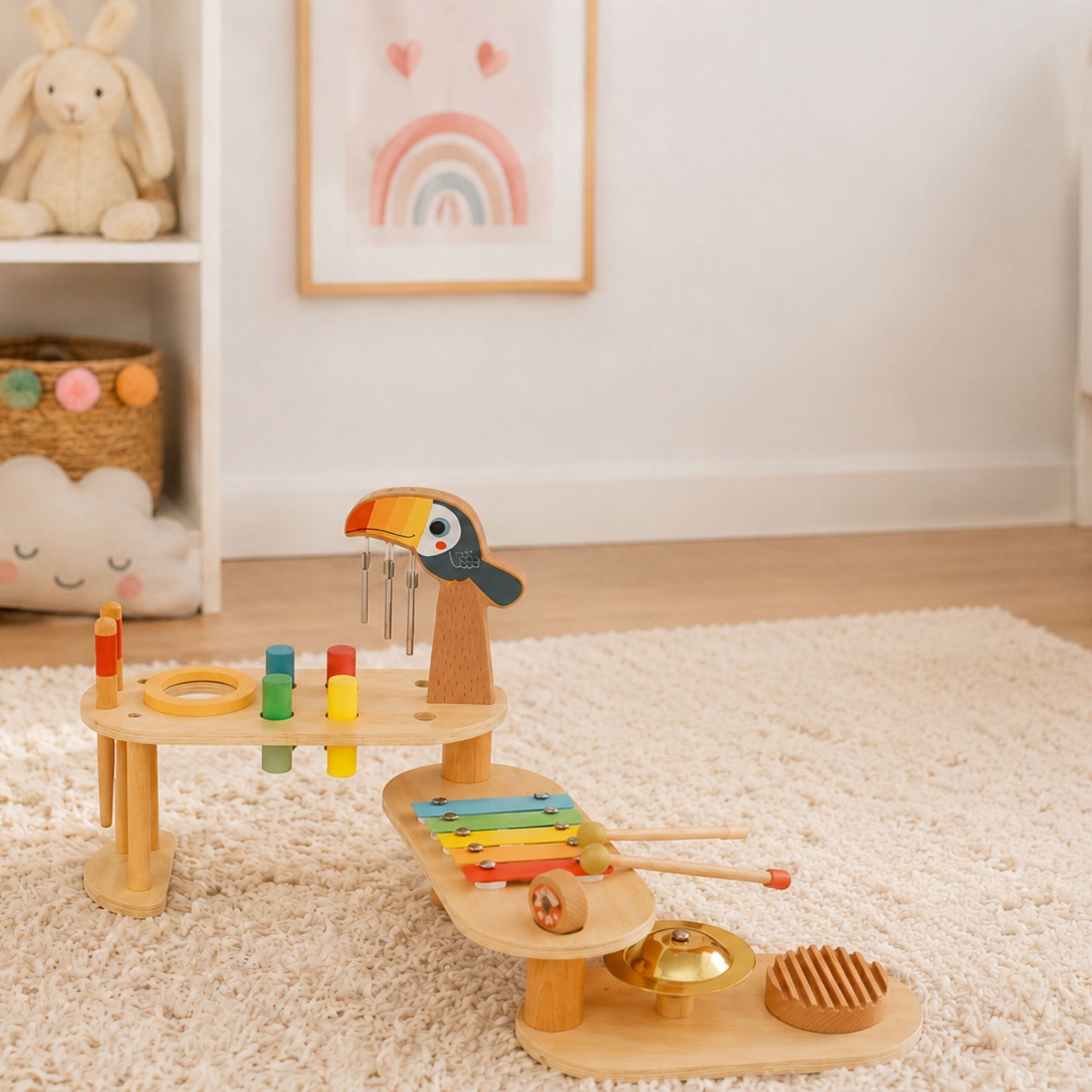 TOOKY TOY Educational Music Table - Toucan - Slika 3