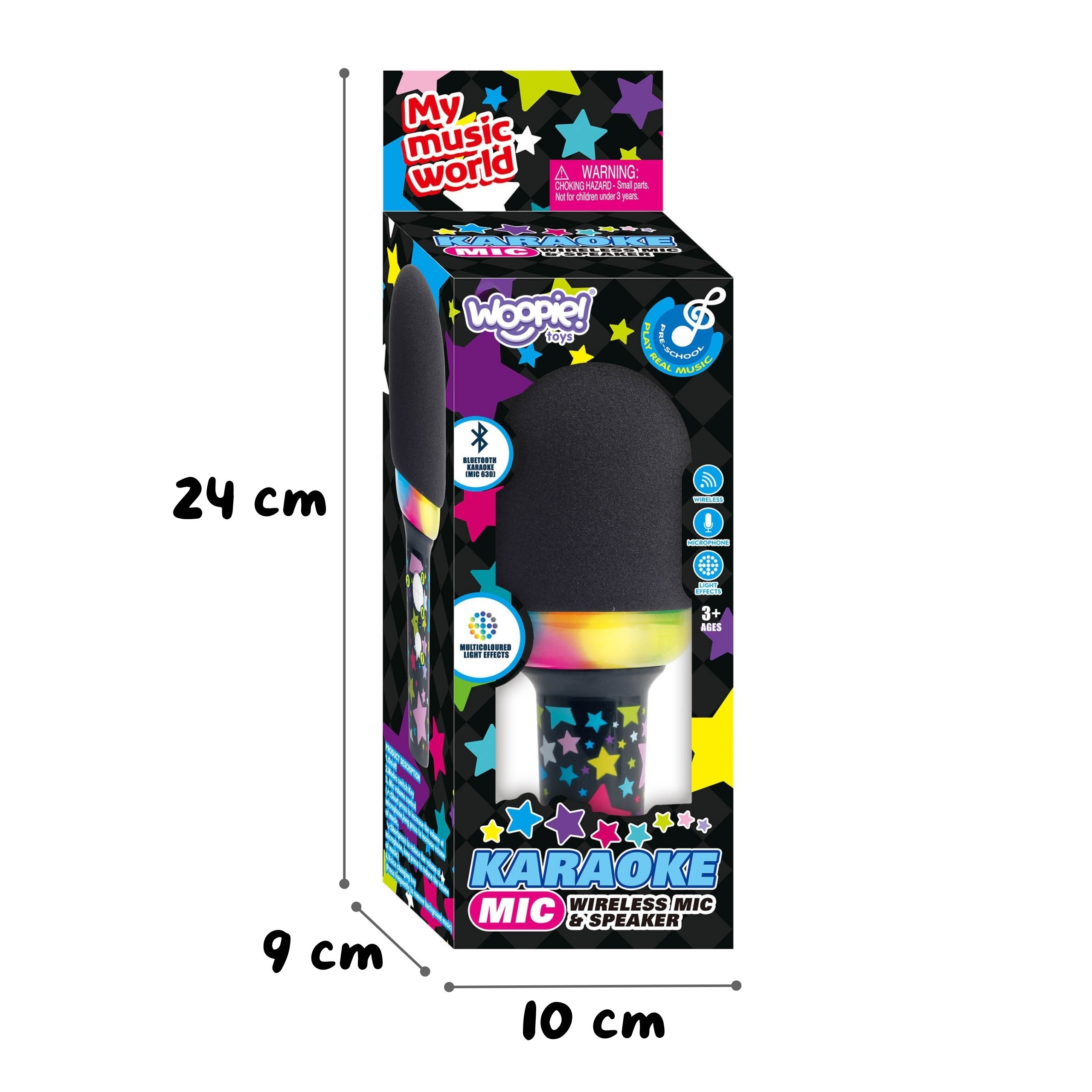 WOOPIE Wireless Karaoke Microphone with Speaker Black BT - Slika 5