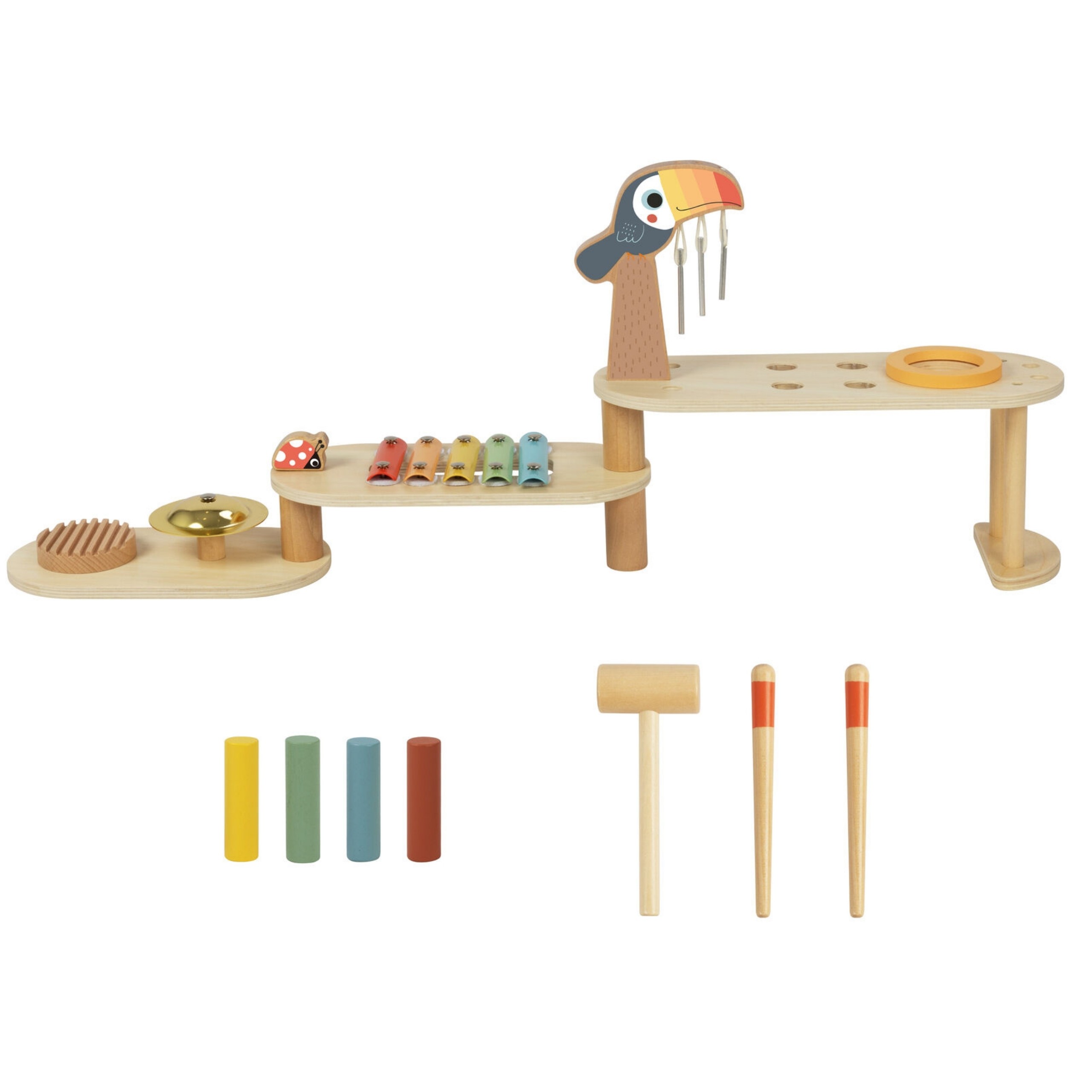 TOOKY TOY Educational Music Table - Toucan - Slika 7