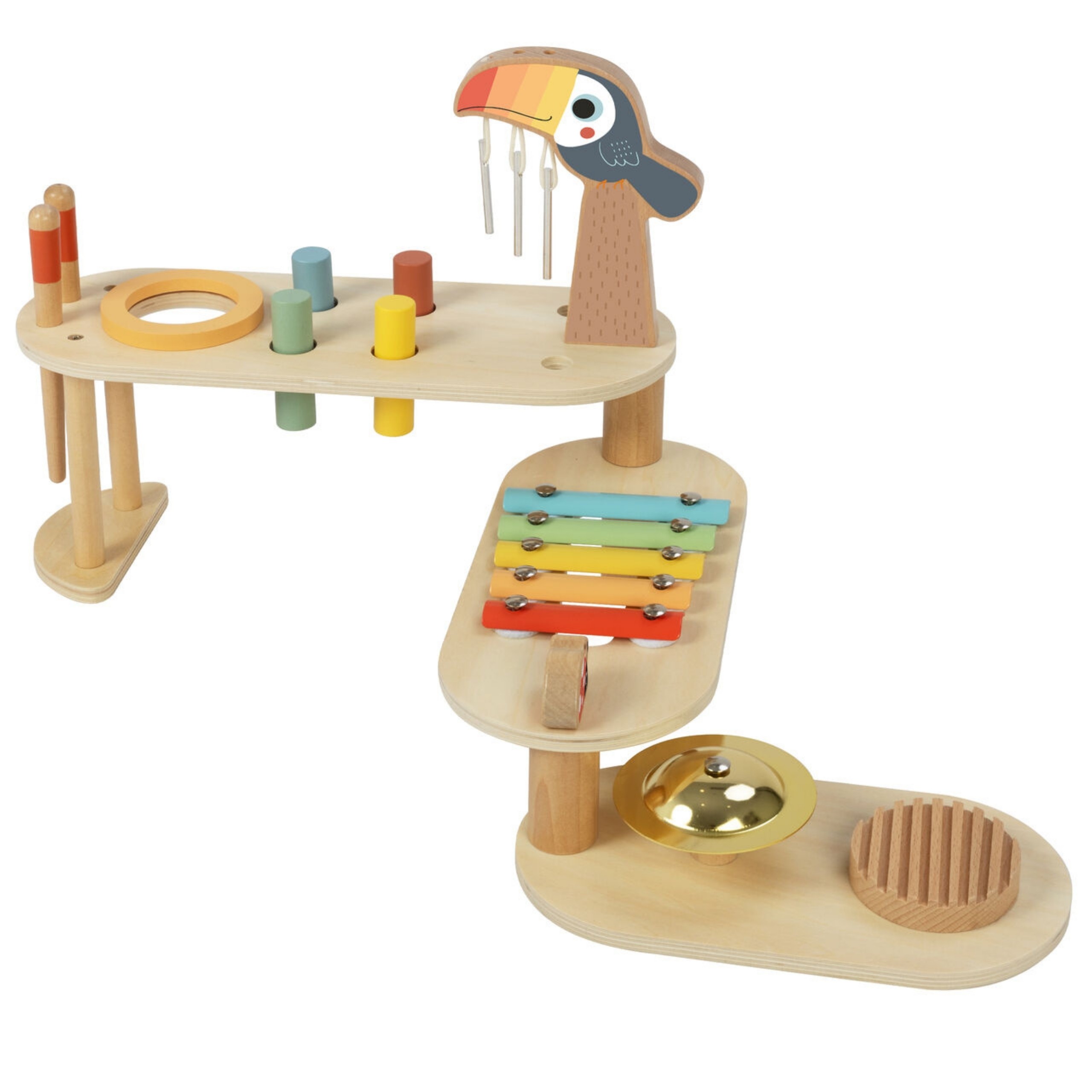 TOOKY TOY Educational Music Table - Toucan - Slika 8