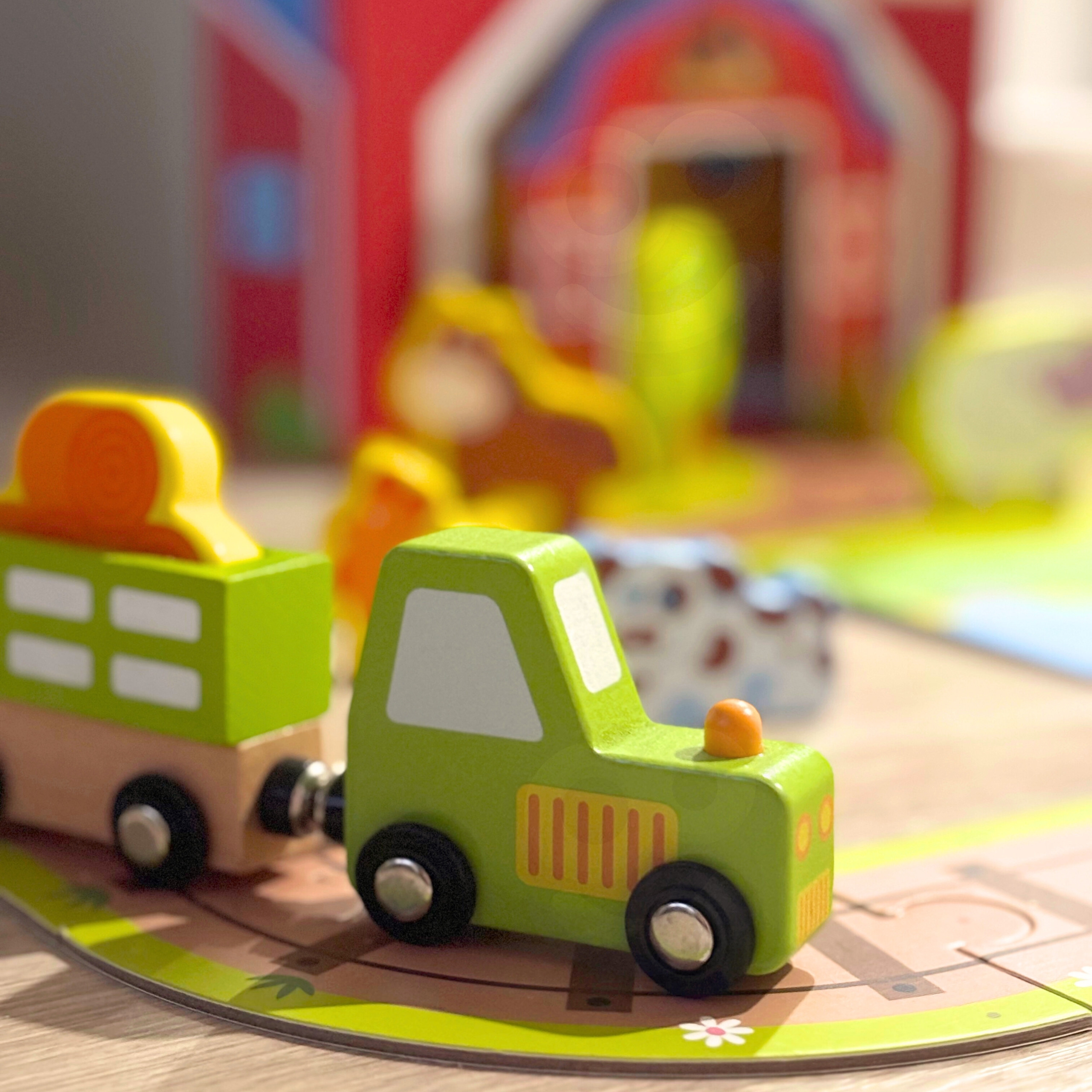 TOOKY TOY Wooden Farm in a Suitcase Figures Vehicles - Slika 6