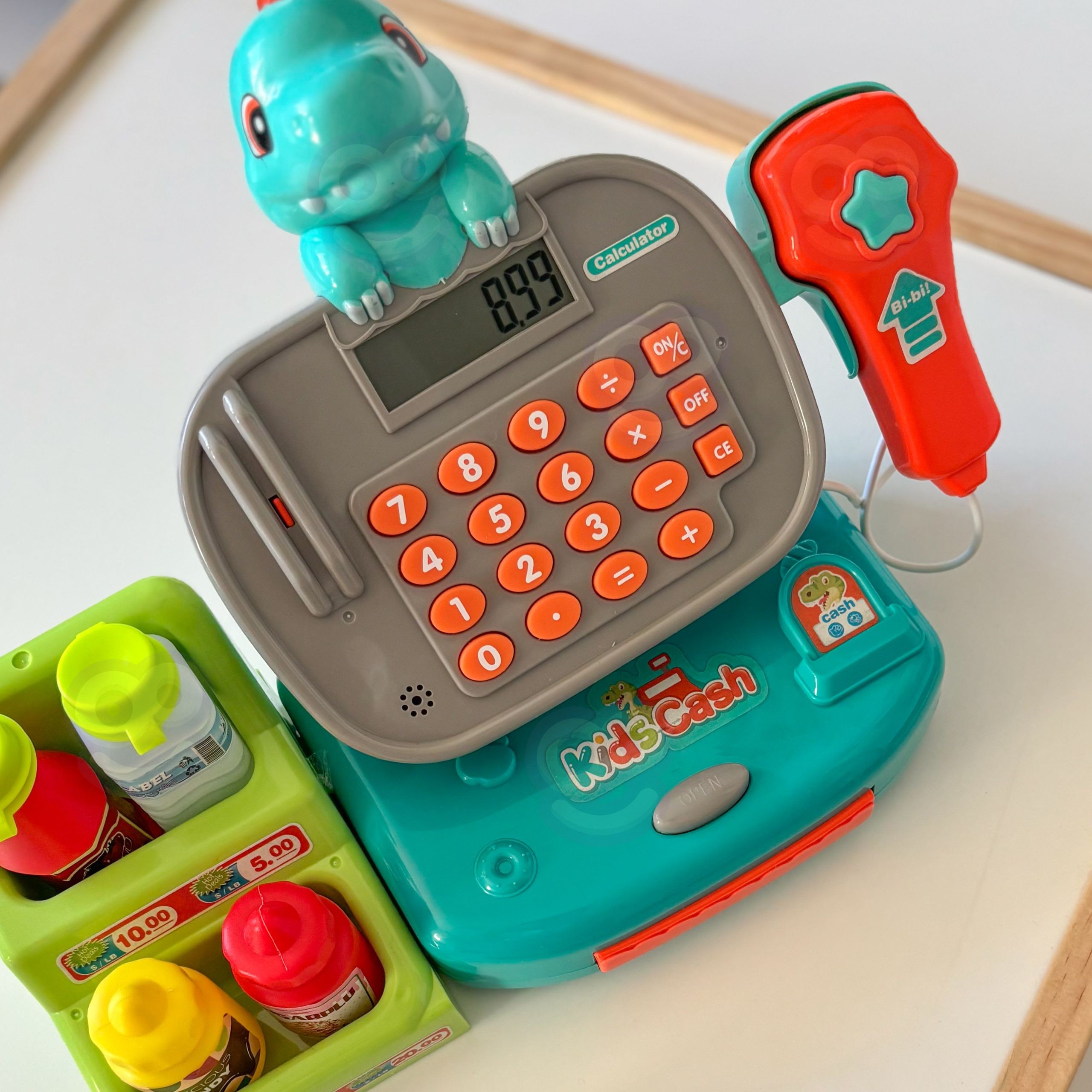 WOOPIE DINO Blue Cash Register with Shelf - Slika 2