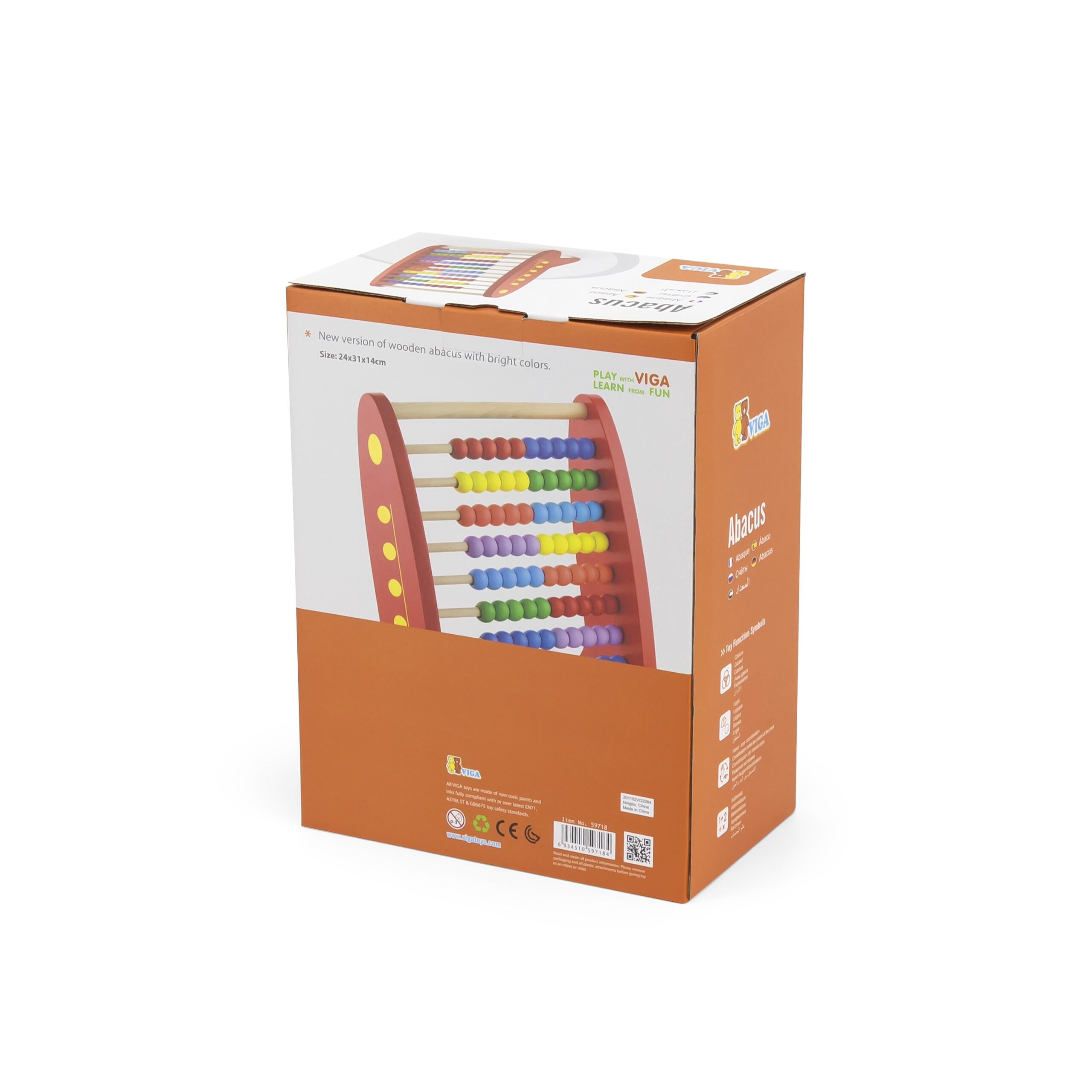 VIGA Wooden Educational Abacus - Slika 8